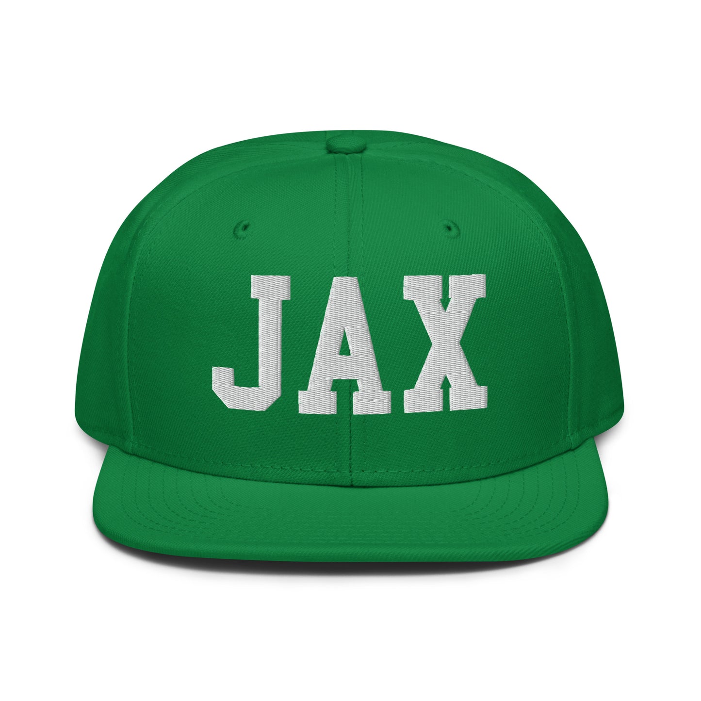 College-Style Wool-Blend Snapback Hat • White • JAX Jacksonville • YHM Designs - Image 18