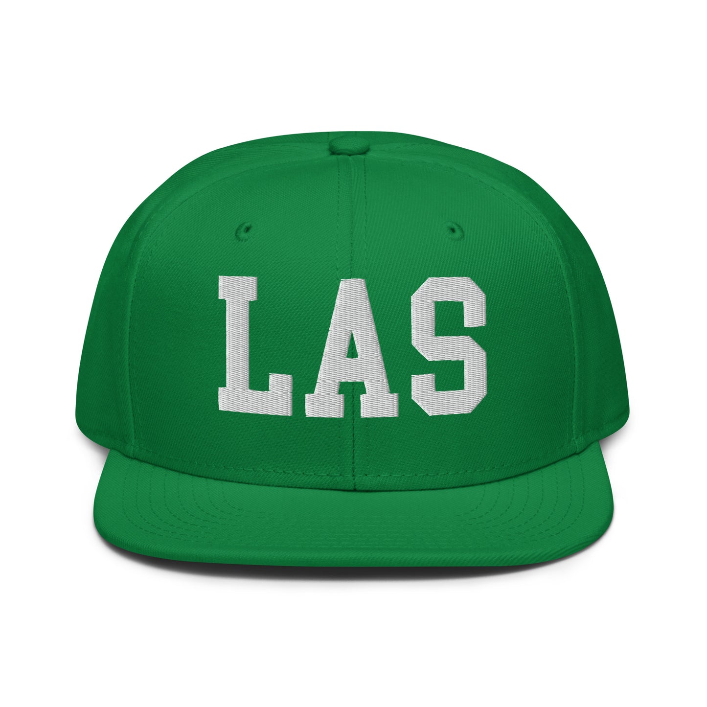 College-Style Wool-Blend Snapback Hat • White • LAS Las Vegas • YHM Designs - Image 18