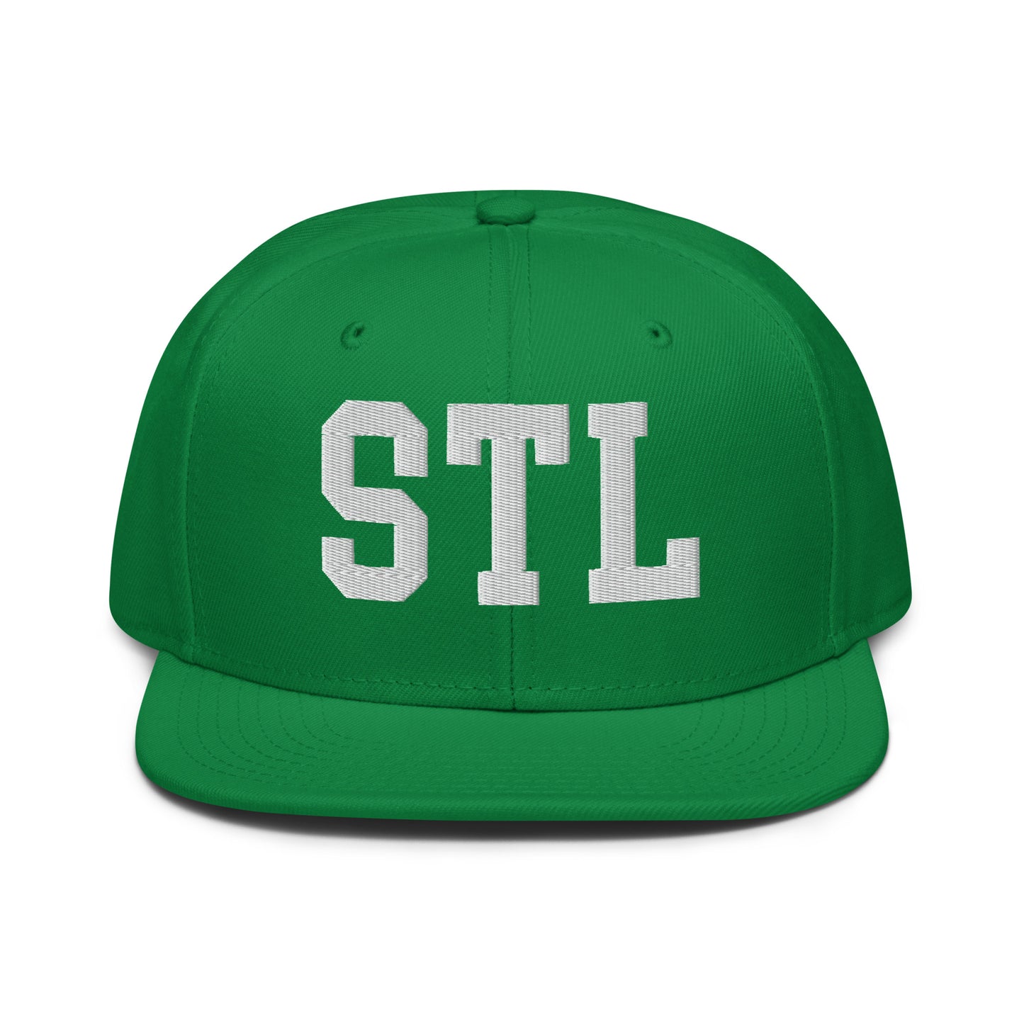 College-Style Wool-Blend Snapback Hat • White • STL St. Louis • YHM Designs - Image 18