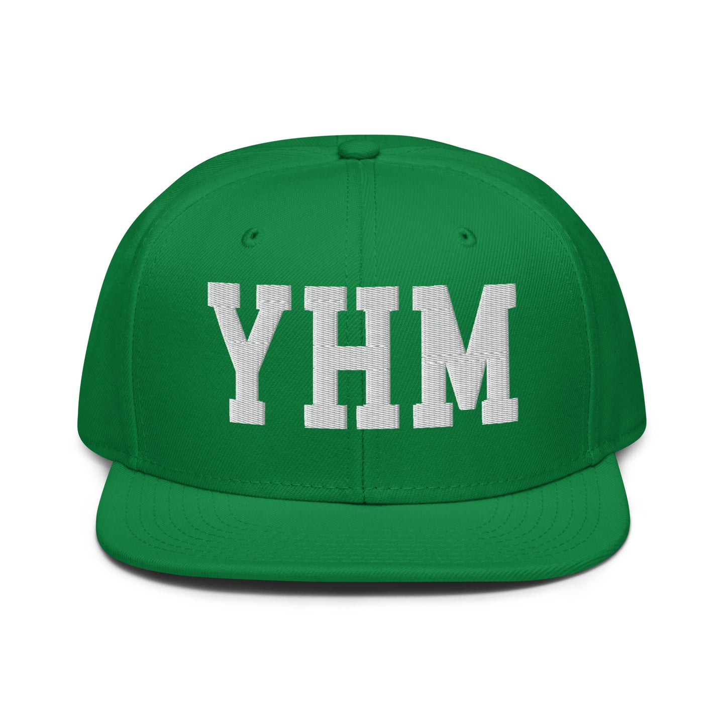 College-Style Wool-Blend Snapback Hat • White • YHM Hamilton • YHM Designs - Image 18