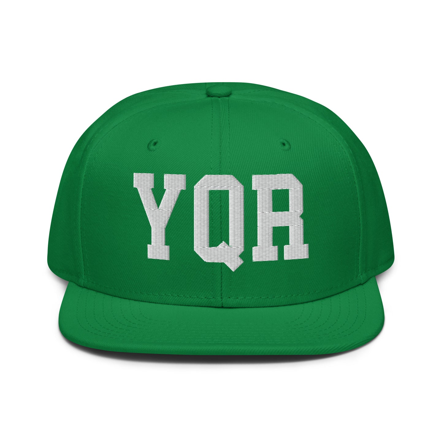 College-Style Wool-Blend Snapback Hat • White • YQR Regina • YHM Designs - Image 18