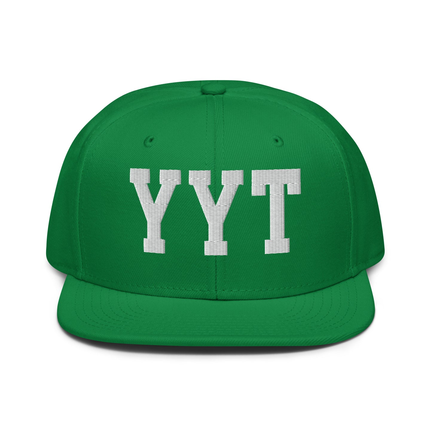 College-Style Wool-Blend Snapback Hat • White • YYT St. John's • YHM Designs - Image 18