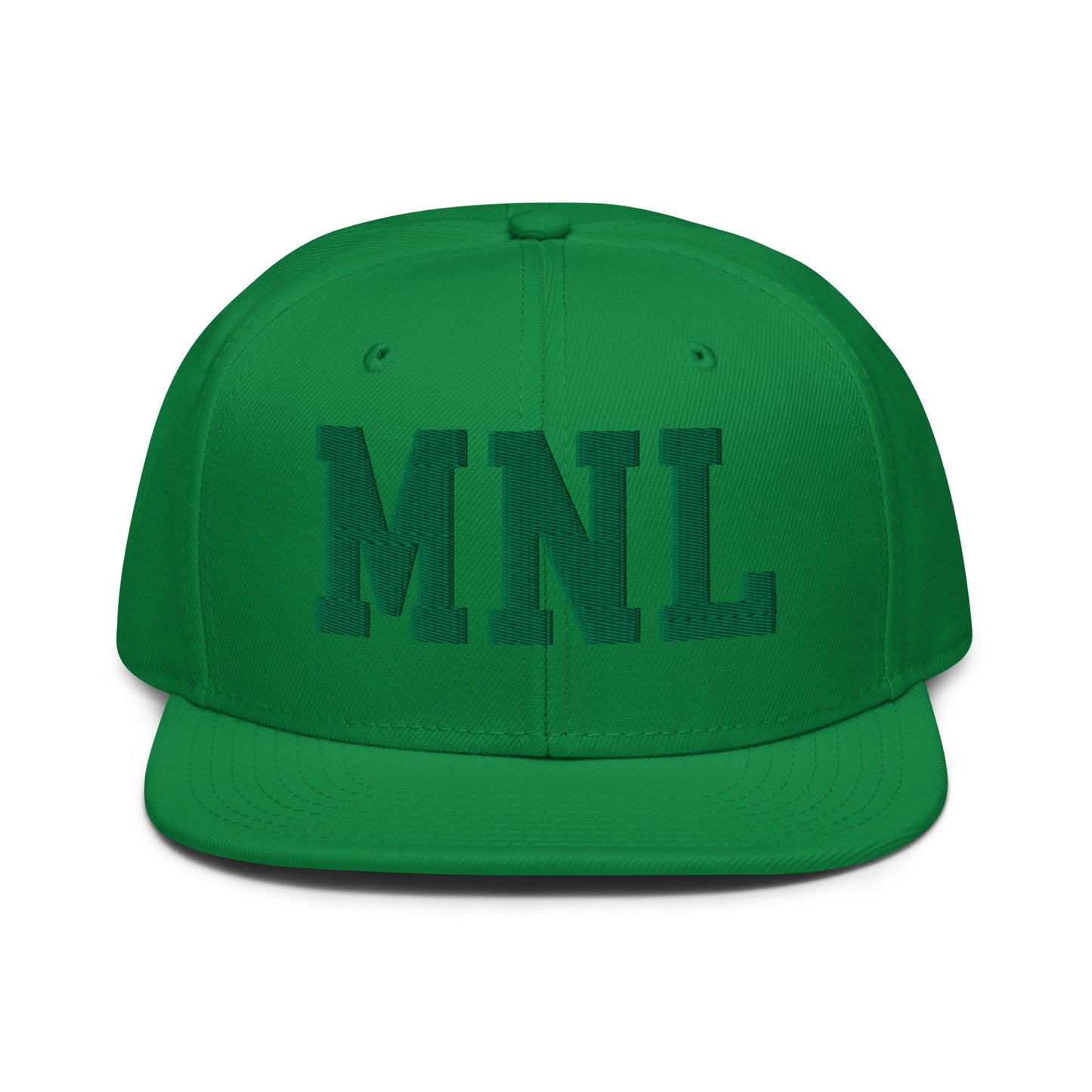 College-Style Wool-Blend Snapback Hat • Kelly Green • MNL Manila • YHM Designs - Image 07