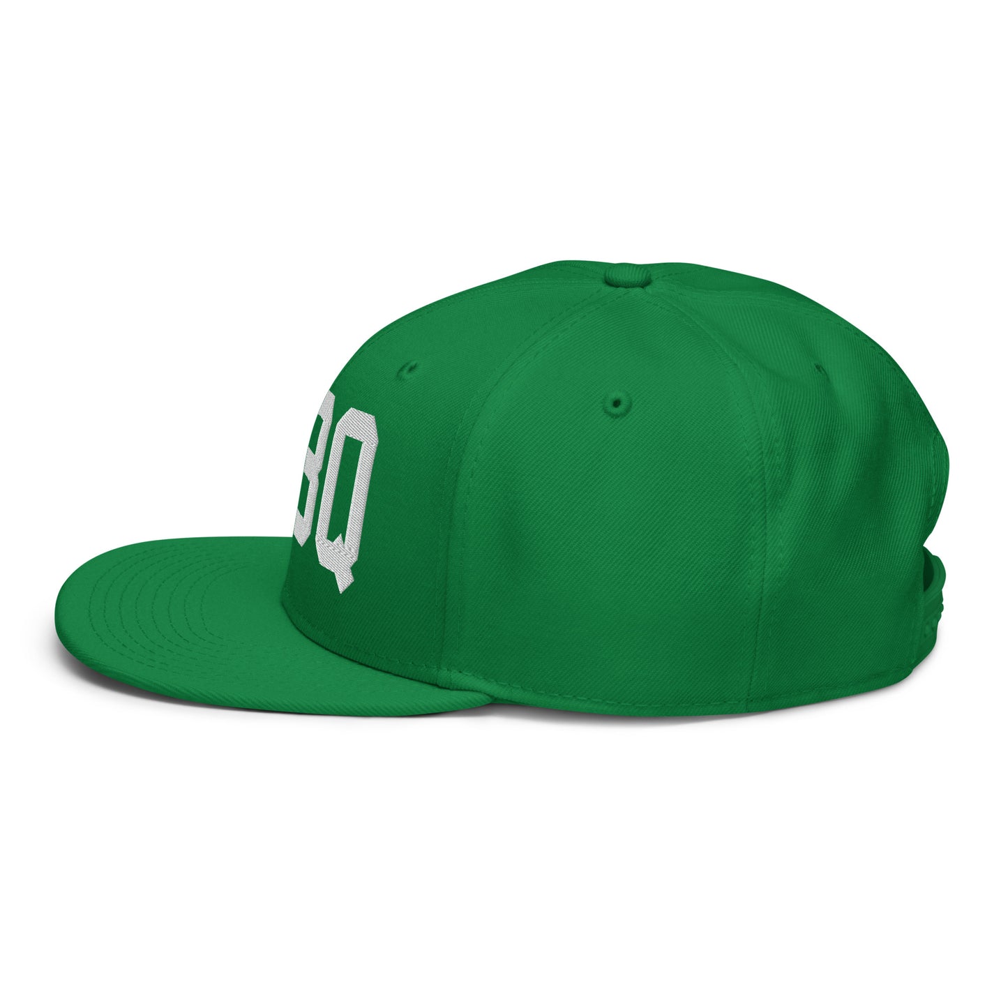 College-Style Wool-Blend Snapback Hat • White • ABQ Albuquerque • YHM Designs - Image 21