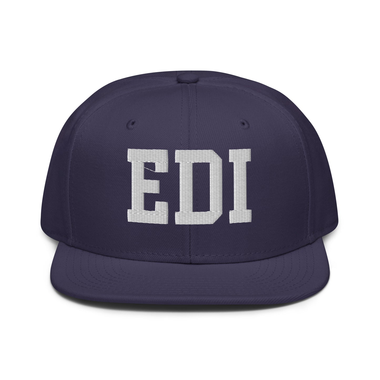 College-Style Wool-Blend Snapback Hat • White • EDI Edinburgh • YHM Designs - Image 10