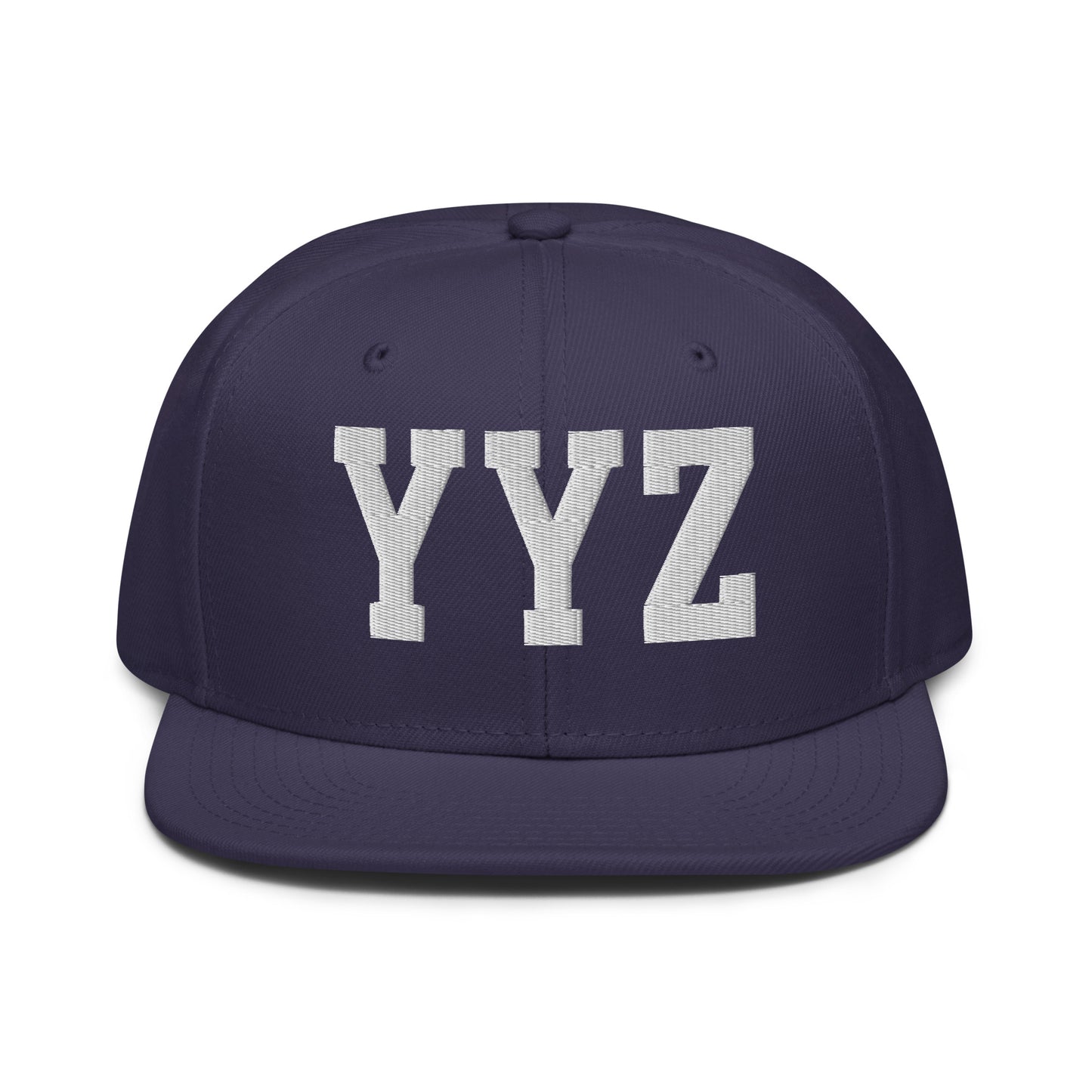 College-Style Wool-Blend Snapback Hat • White • YYZ Toronto • YHM Designs - Image 10