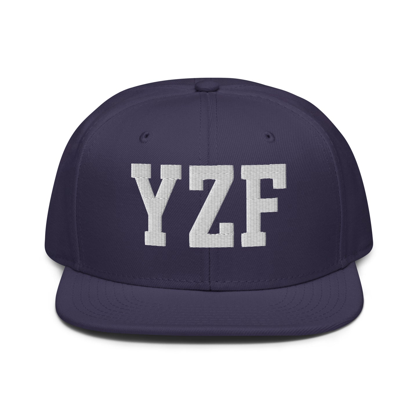 College-Style Wool-Blend Snapback Hat • White • YZF Yellowknife • YHM Designs - Image 10
