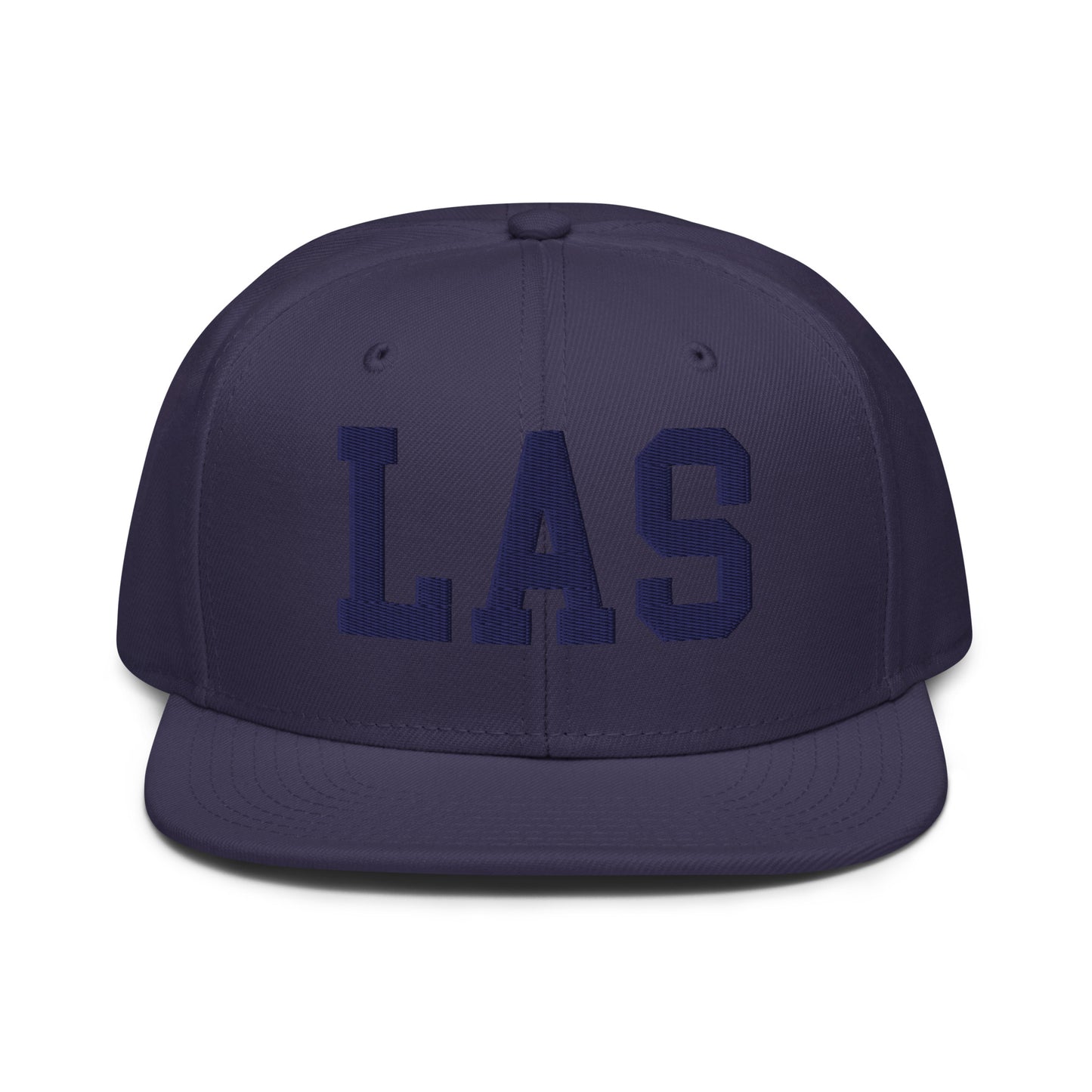 College-Style Wool-Blend Snapback Hat • Navy Blue • LAS Las Vegas • YHM Designs - Image 07