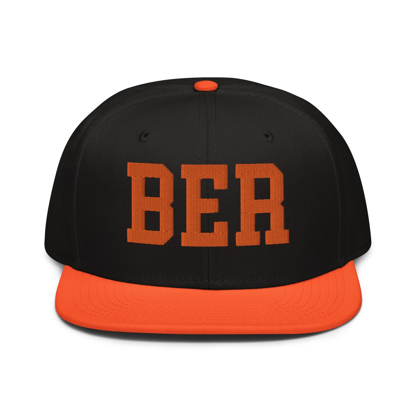 College-Style Wool-Blend Snapback Hat • Orange • BER Berlin • YHM Designs - Image 07