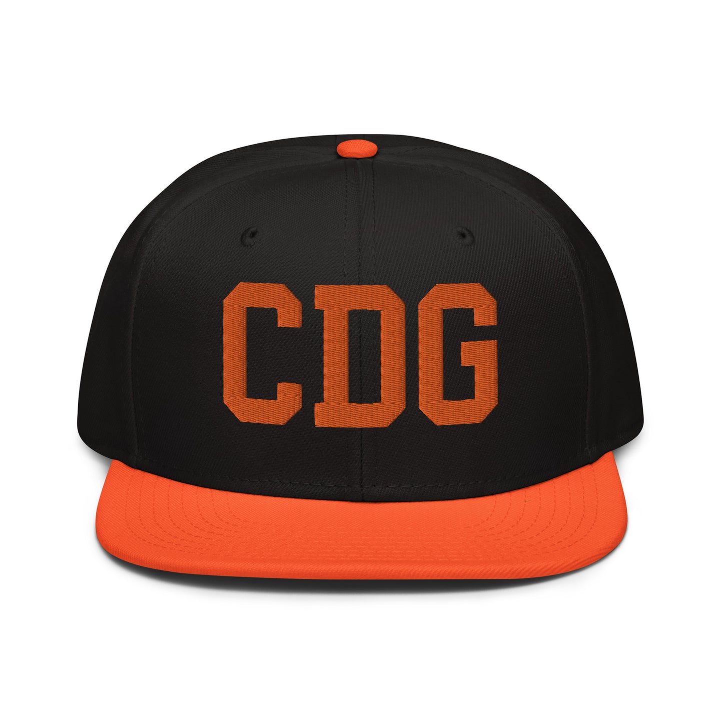 College-Style Wool-Blend Snapback Hat • Orange • CDG Paris • YHM Designs - Image 07