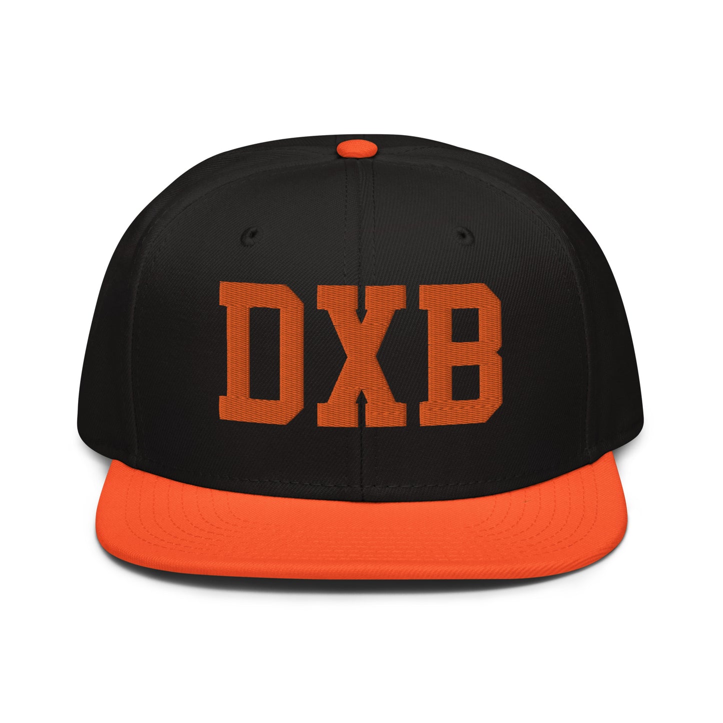College-Style Wool-Blend Snapback Hat • Orange • DXB Dubai • YHM Designs - Image 07