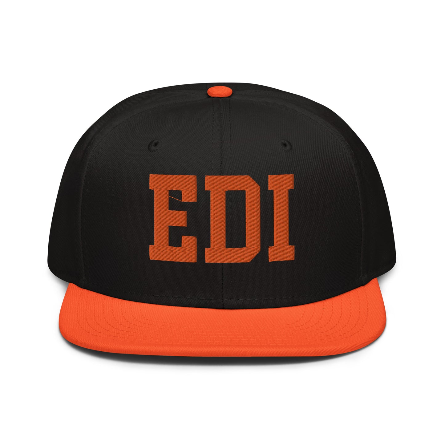 College-Style Wool-Blend Snapback Hat • Orange • EDI Edinburgh • YHM Designs - Image 07