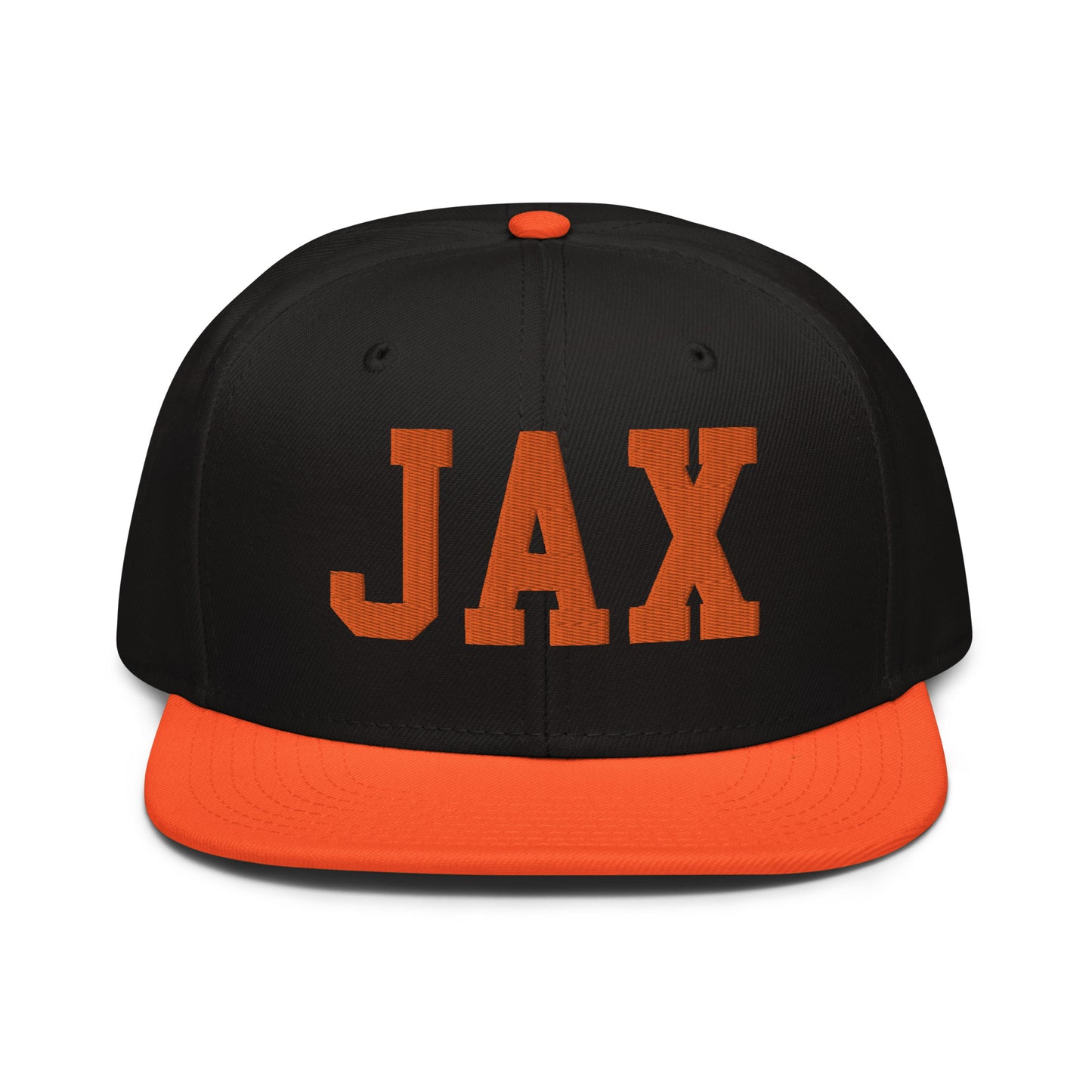 College-Style Wool-Blend Snapback Hat • Orange • JAX Jacksonville • YHM Designs - Image 07
