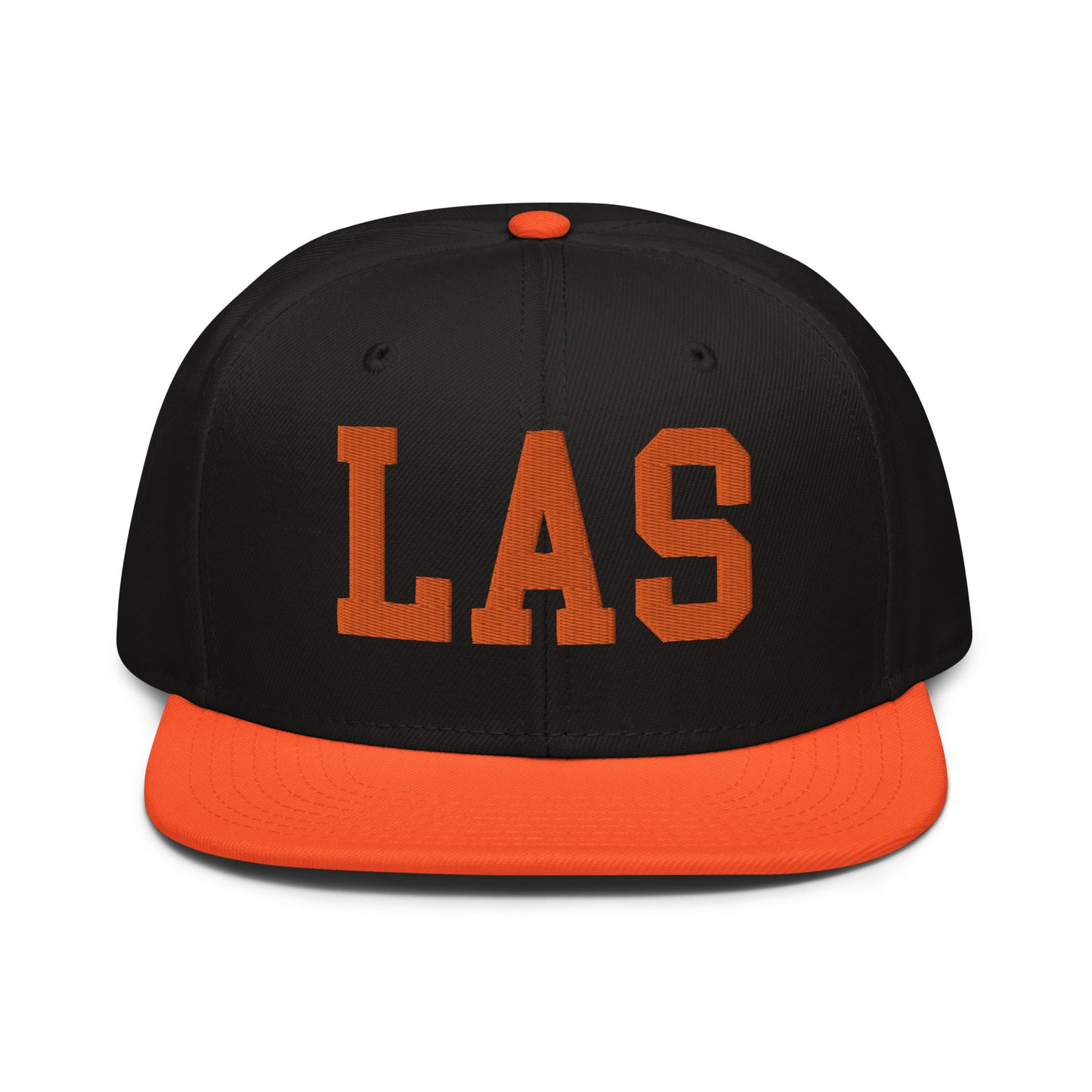 College-Style Wool-Blend Snapback Hat • Orange • LAS Las Vegas • YHM Designs - Image 07