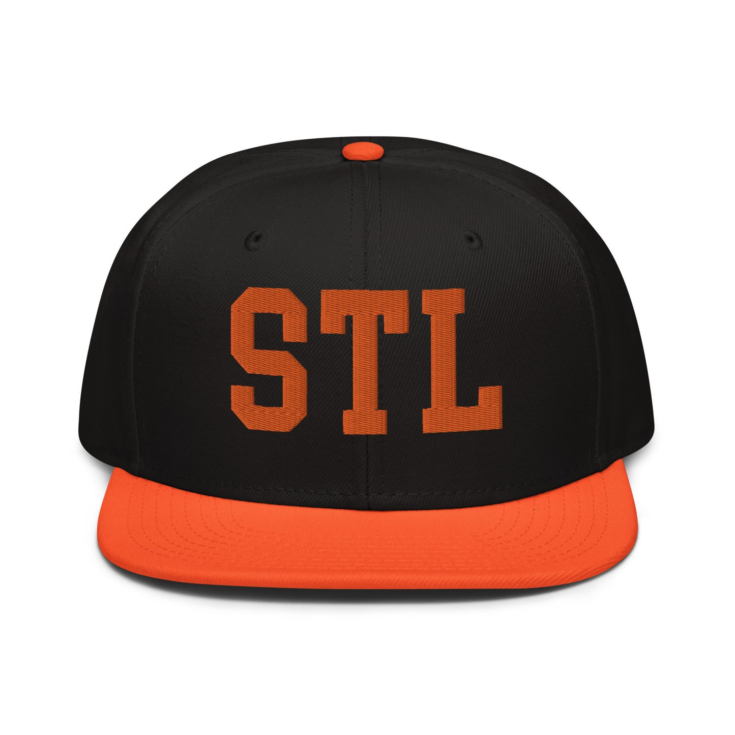 College-Style Wool-Blend Snapback Hat • Orange • STL St. Louis • YHM Designs - Image 07