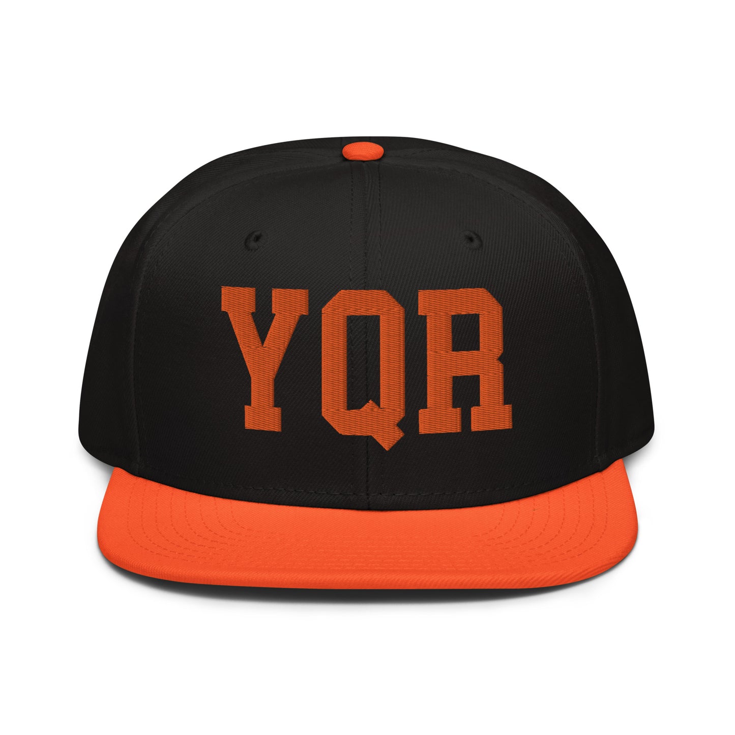 College-Style Wool-Blend Snapback Hat • Orange • YQR Regina • YHM Designs - Image 07