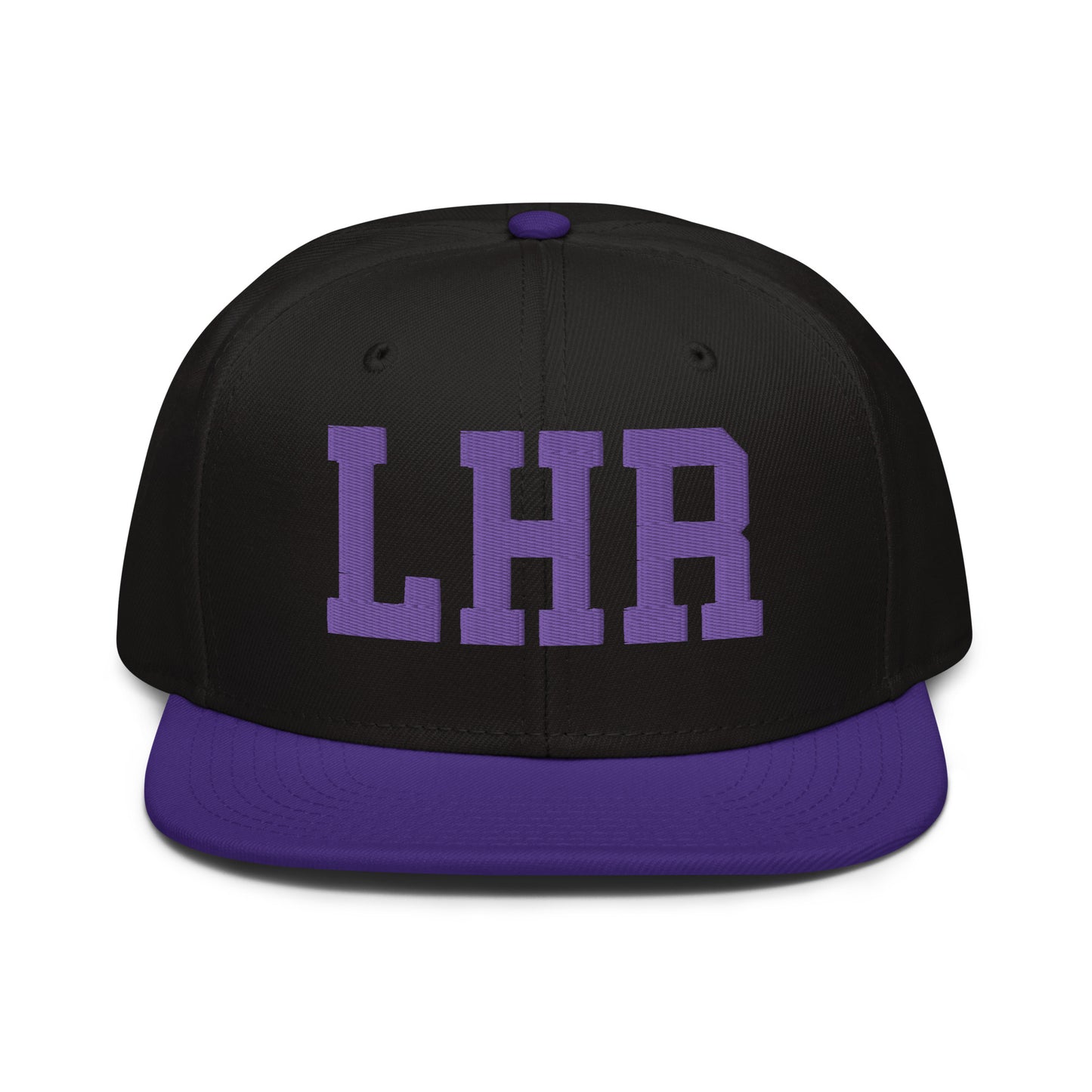 College-Style Wool-Blend Snapback Hat • Purple • LHR London • YHM Designs - Image 07