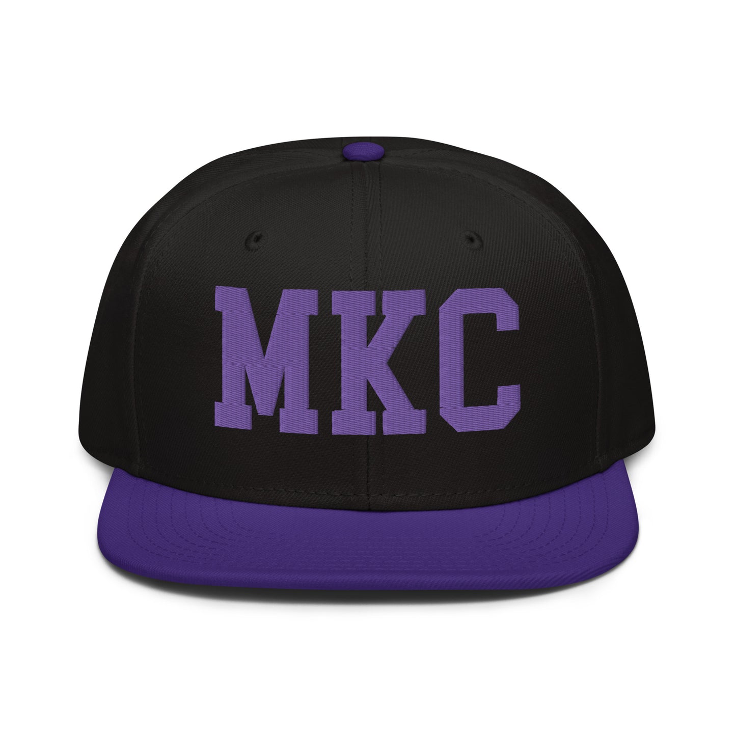 College-Style Wool-Blend Snapback Hat • Purple • MKC Kansas City • YHM Designs - Image 07