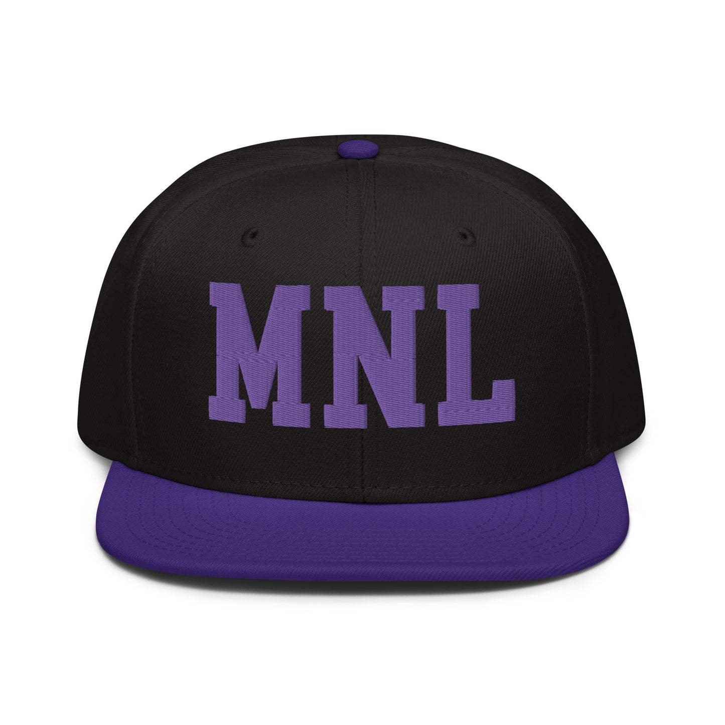 College-Style Wool-Blend Snapback Hat • Purple • MNL Manila • YHM Designs - Image 07