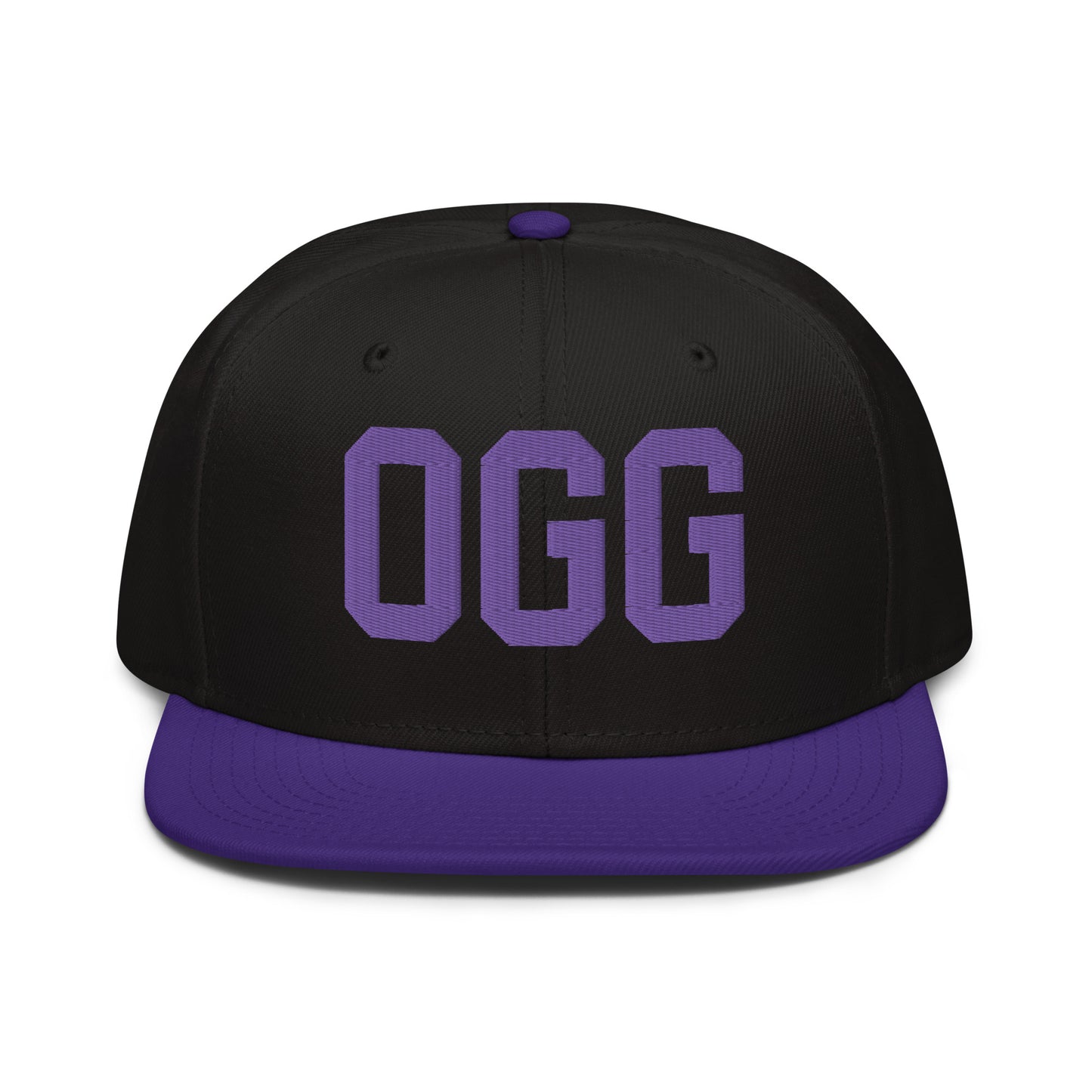 College-Style Wool-Blend Snapback Hat • Purple • OGG Maui • YHM Designs - Image 07