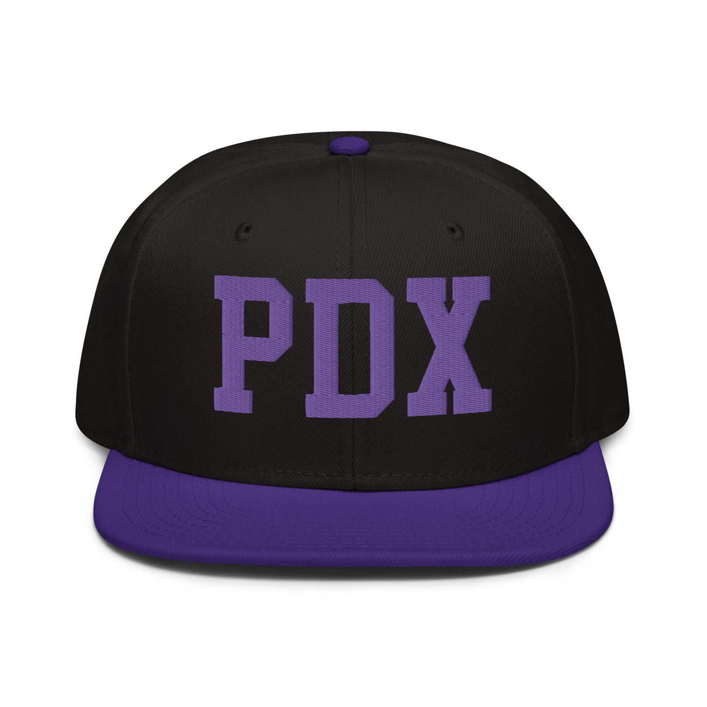 College-Style Wool-Blend Snapback Hat • Purple • PDX Portland • YHM Designs - Image 07