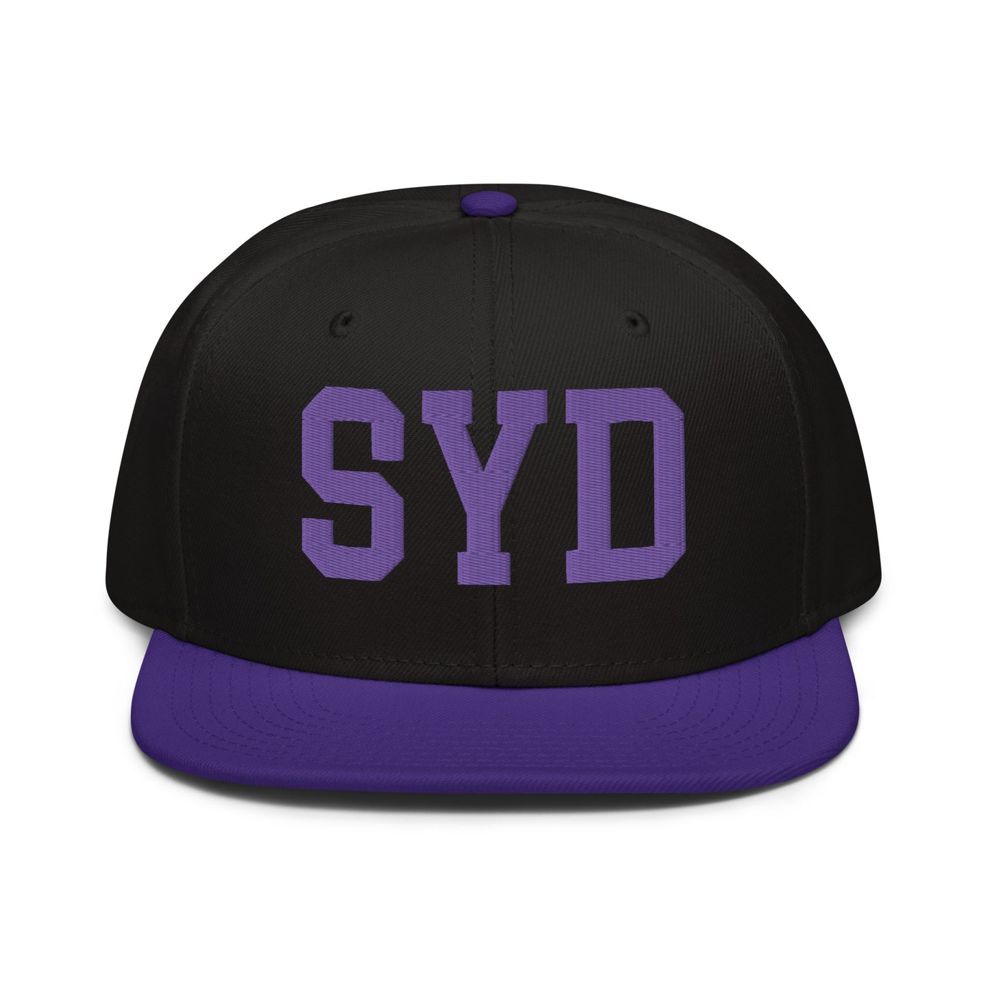 College-Style Wool-Blend Snapback Hat • Purple • SYD Sydney • YHM Designs - Image 07
