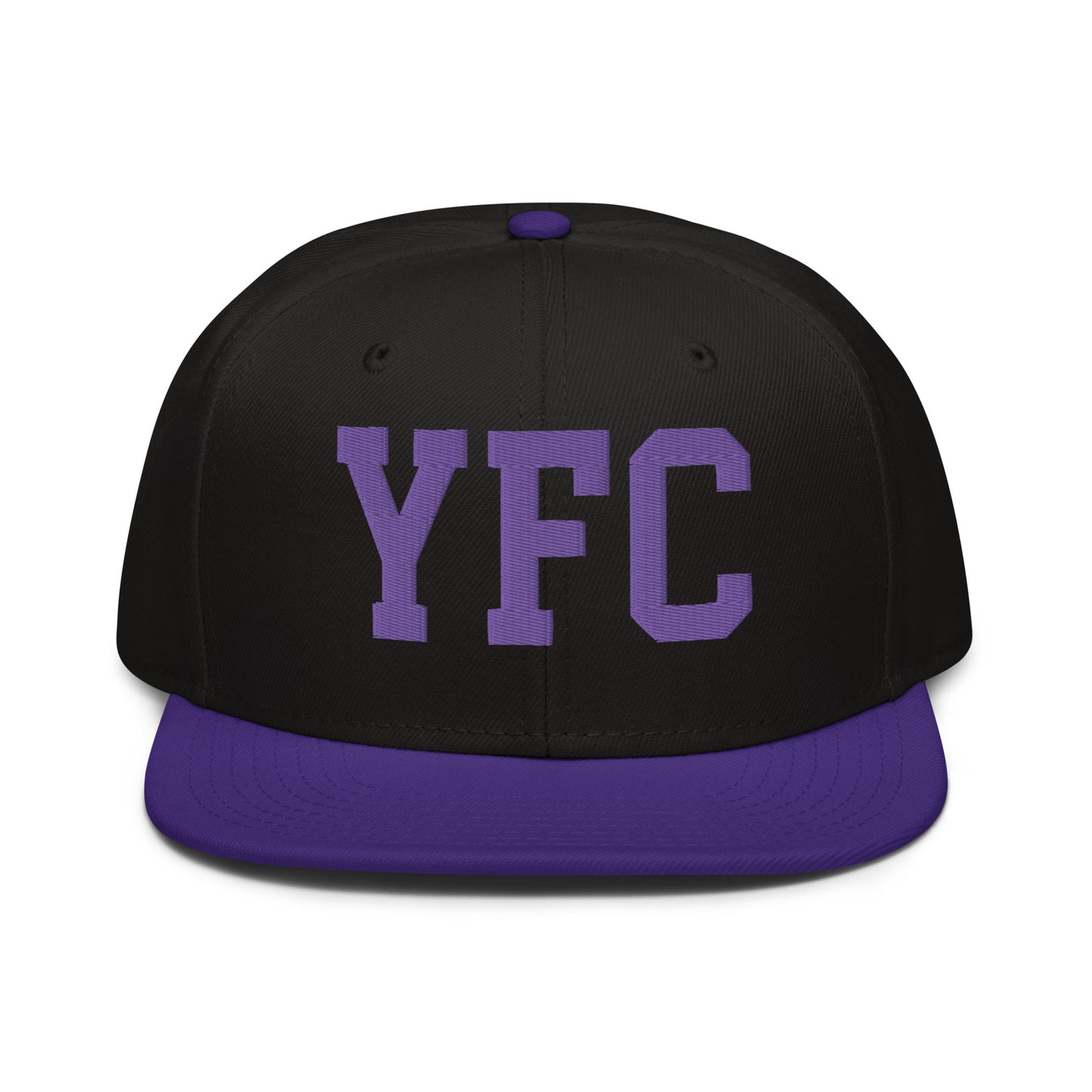 College-Style Wool-Blend Snapback Hat • Purple • YFC Fredericton • YHM Designs - Image 07