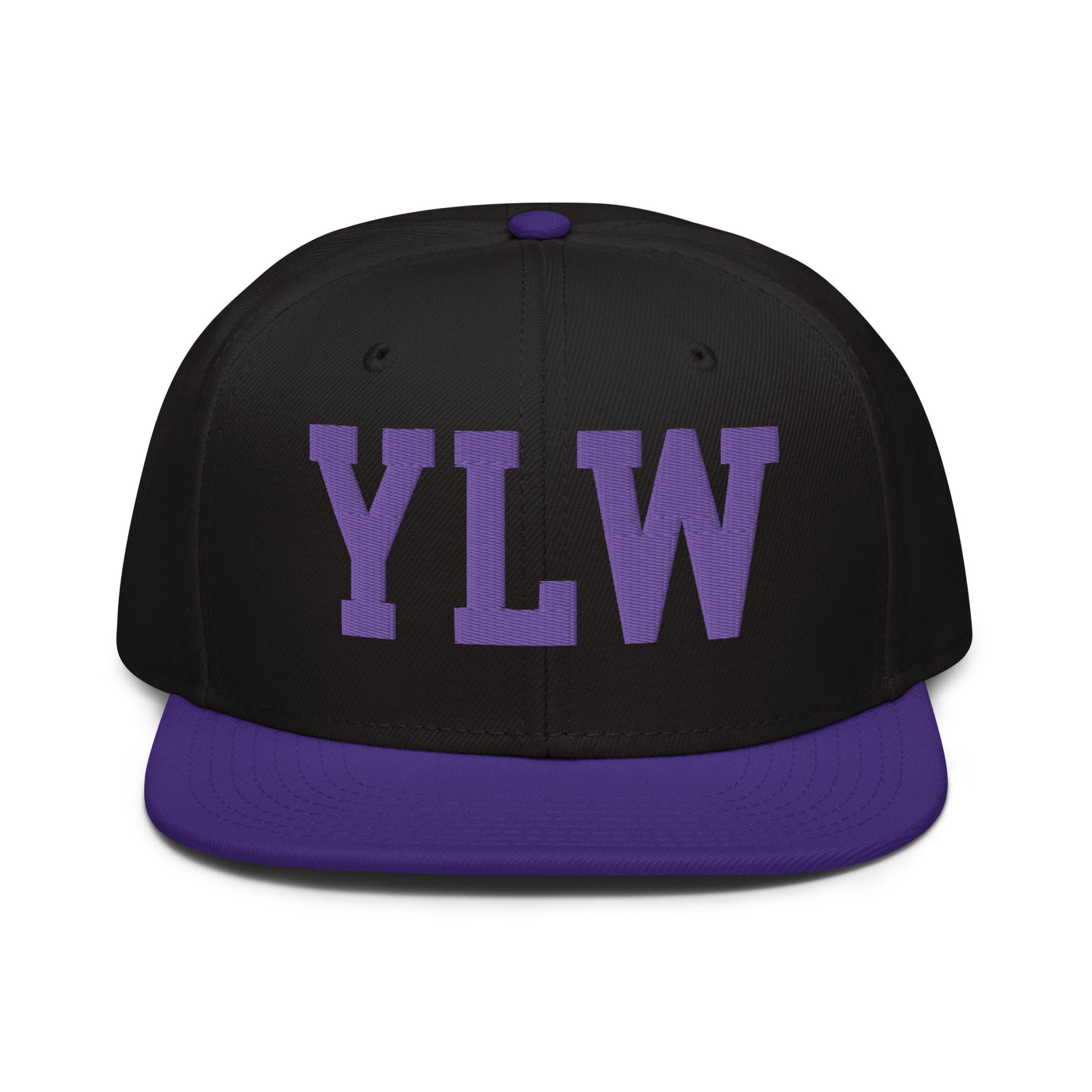 College-Style Wool-Blend Snapback Hat • Purple • YLW Kelowna • YHM Designs - Image 07