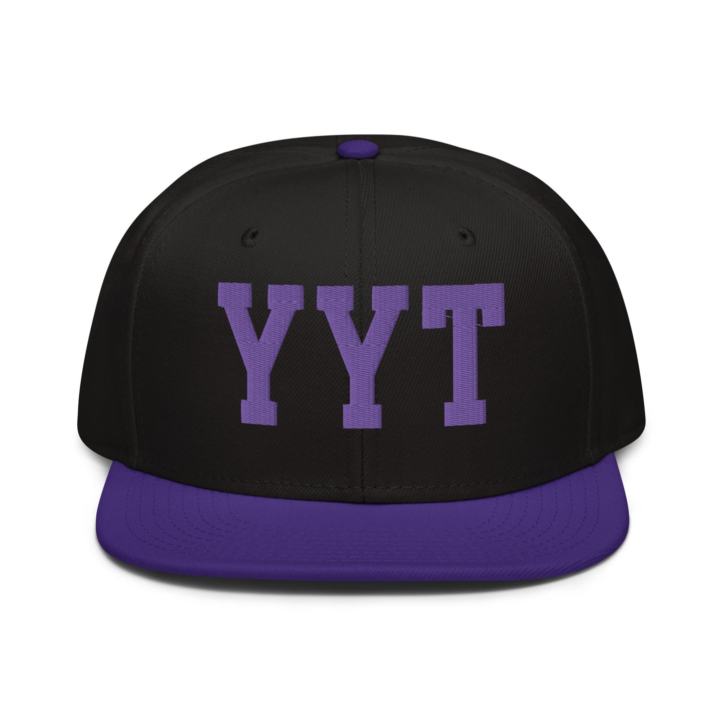 College-Style Wool-Blend Snapback Hat • Purple • YYT St. John's • YHM Designs - Image 07