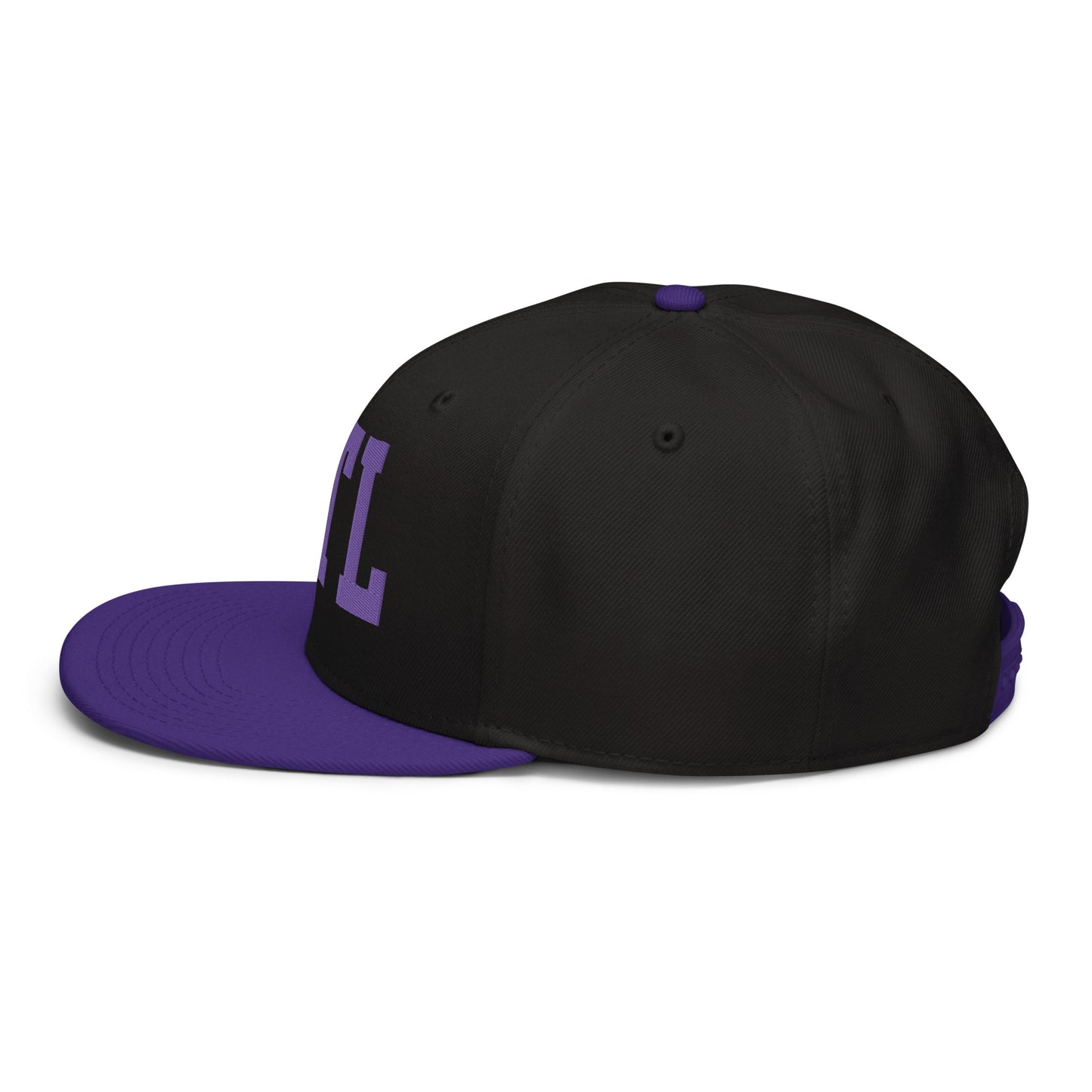 College-Style Wool-Blend Snapback Hat • Purple • STL St. Louis • YHM Designs - Image 09