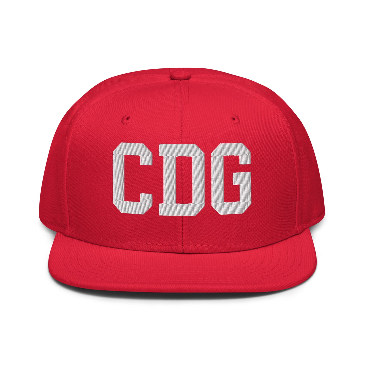 College-Style Wool-Blend Snapback Hat • White • CDG Paris • YHM Designs - Image 14