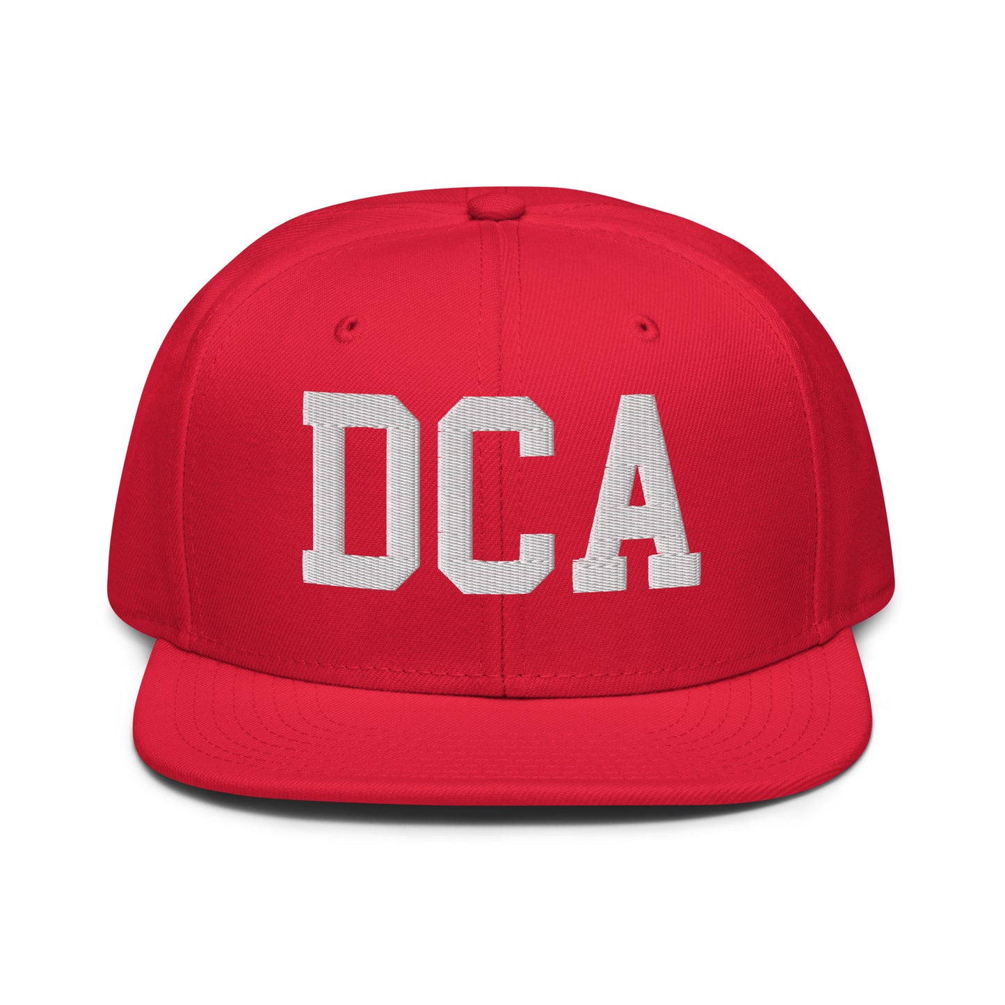 College-Style Wool-Blend Snapback Hat • White • DCA Washington • YHM Designs - Image 14