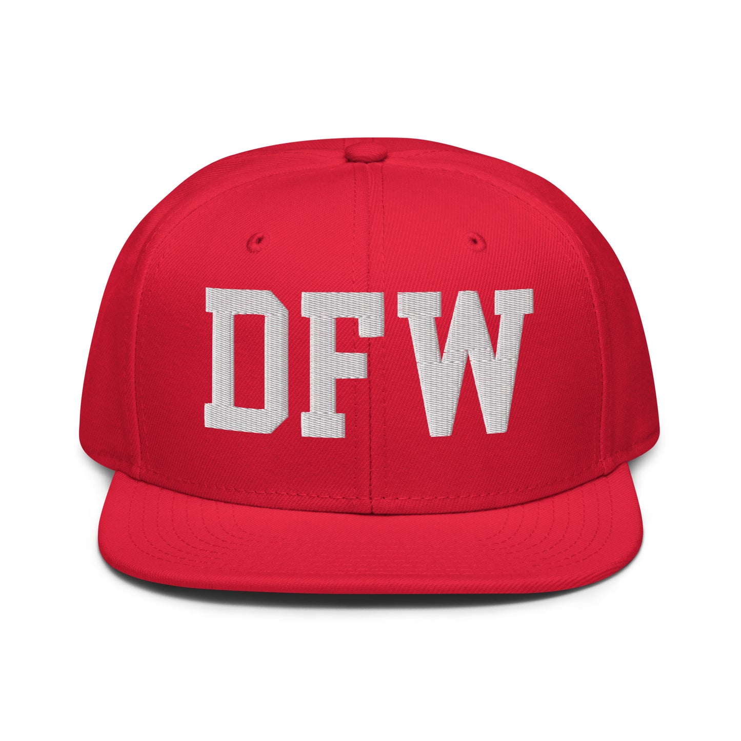 College-Style Wool-Blend Snapback Hat • White • DFW Dallas • YHM Designs - Image 14