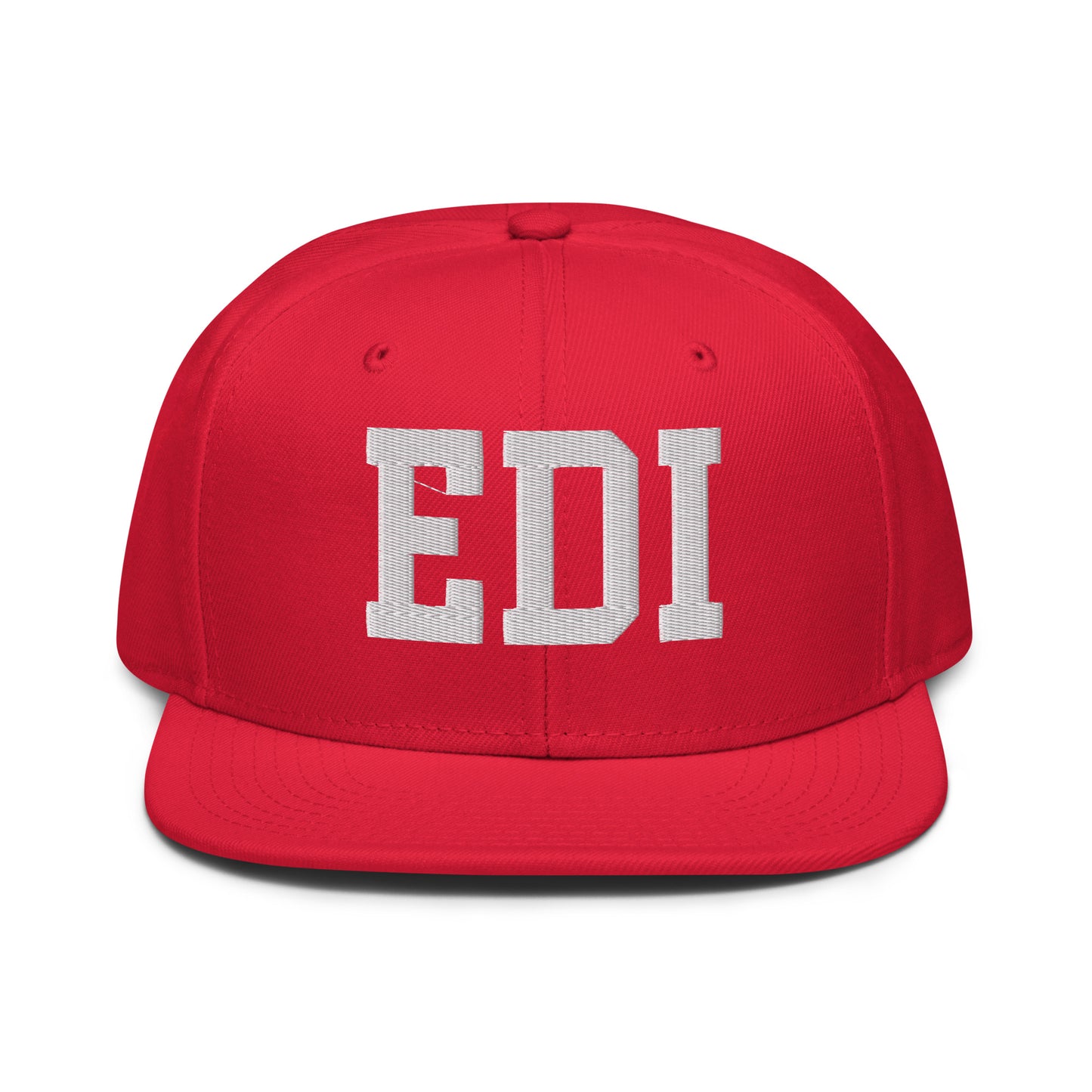College-Style Wool-Blend Snapback Hat • White • EDI Edinburgh • YHM Designs - Image 14