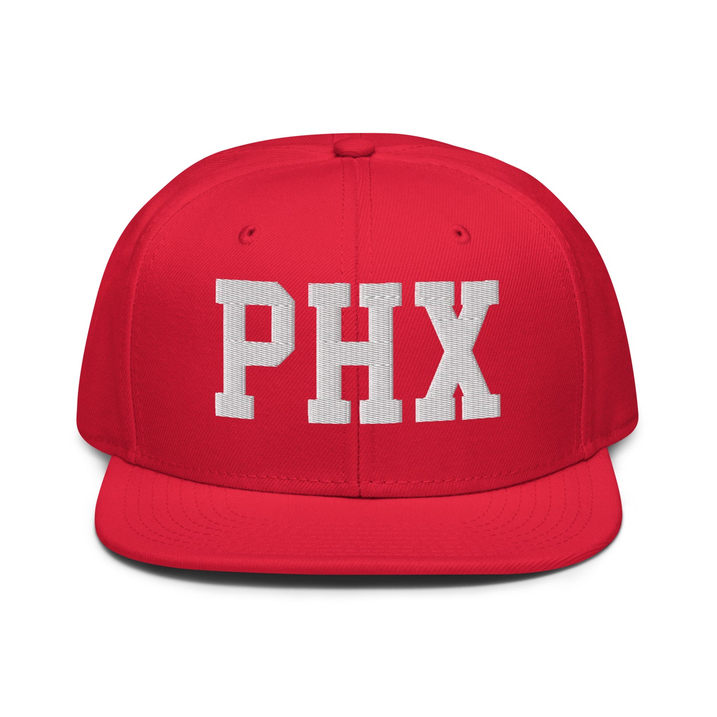 College-Style Wool-Blend Snapback Hat • White • PHX Phoenix • YHM Designs - Image 14