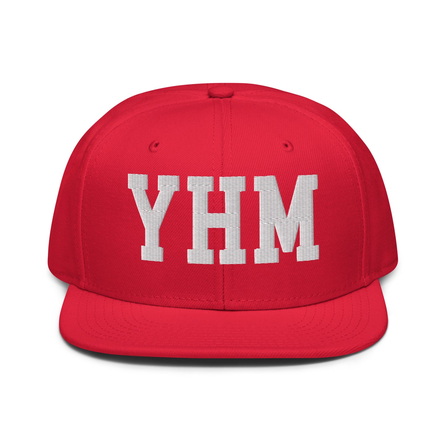 College-Style Wool-Blend Snapback Hat • White • YHM Hamilton • YHM Designs - Image 14