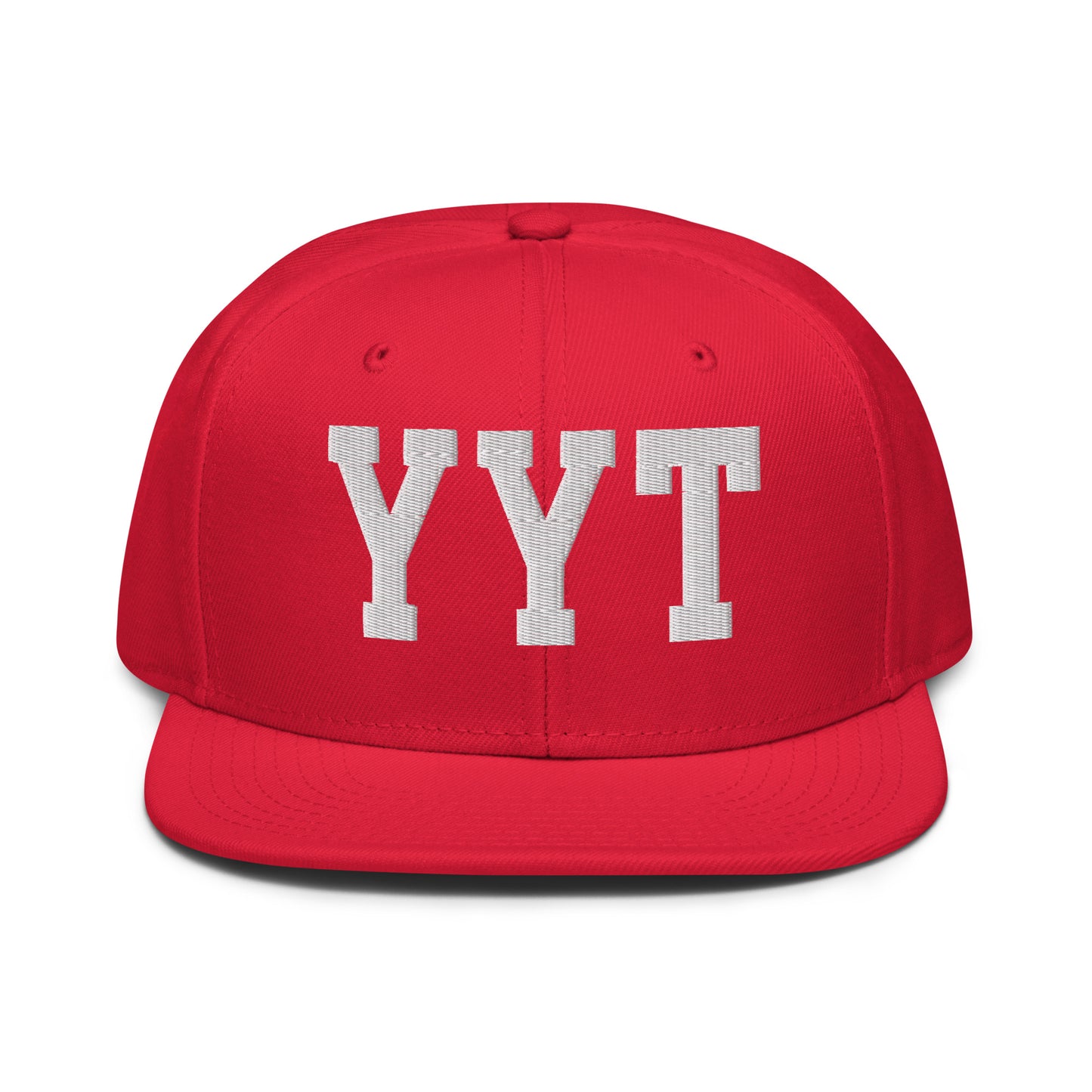 College-Style Wool-Blend Snapback Hat • White • YYT St. John's • YHM Designs - Image 14