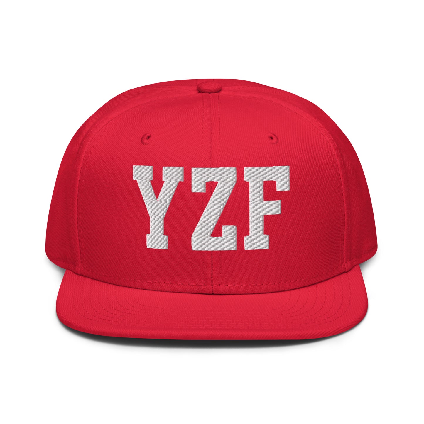College-Style Wool-Blend Snapback Hat • White • YZF Yellowknife • YHM Designs - Image 14