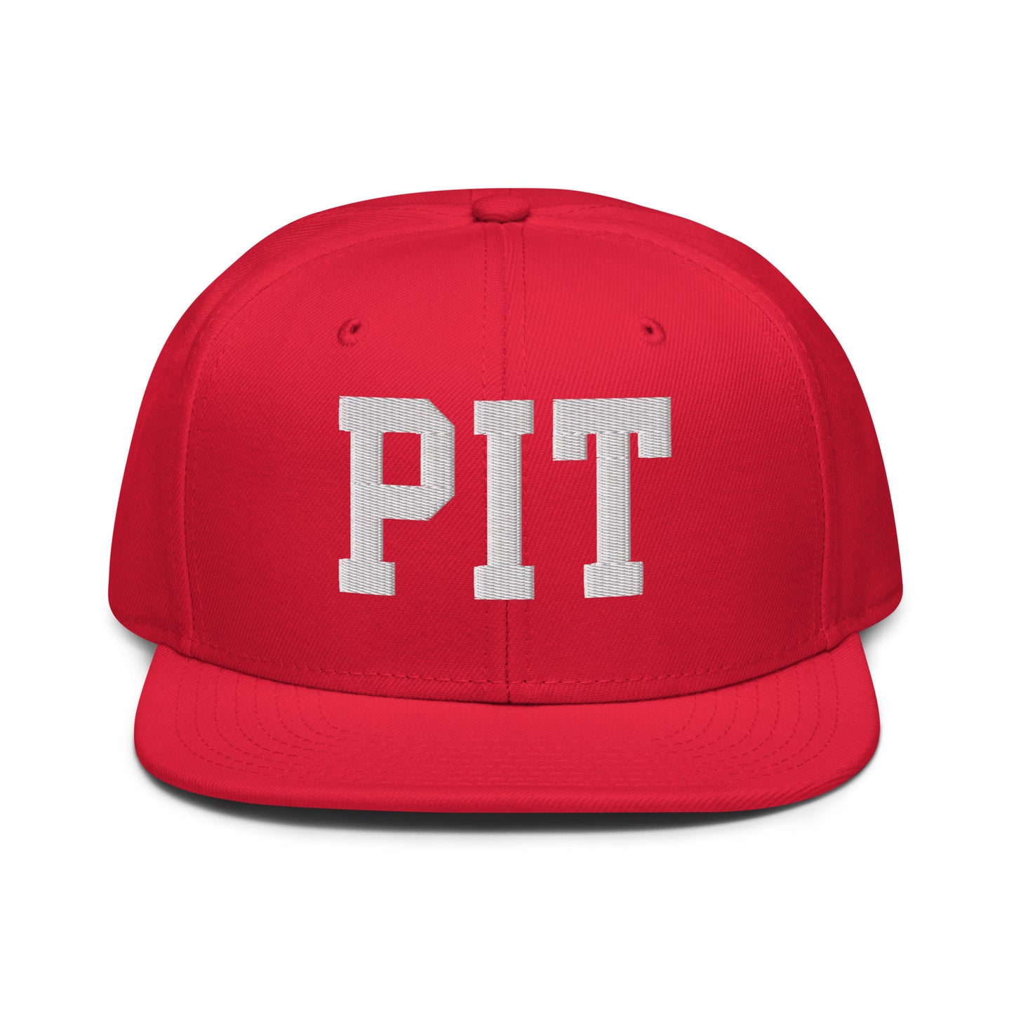 College-Style Wool-Blend Snapback Hat • White • PIT Pittsburgh • YHM Designs - Image 14