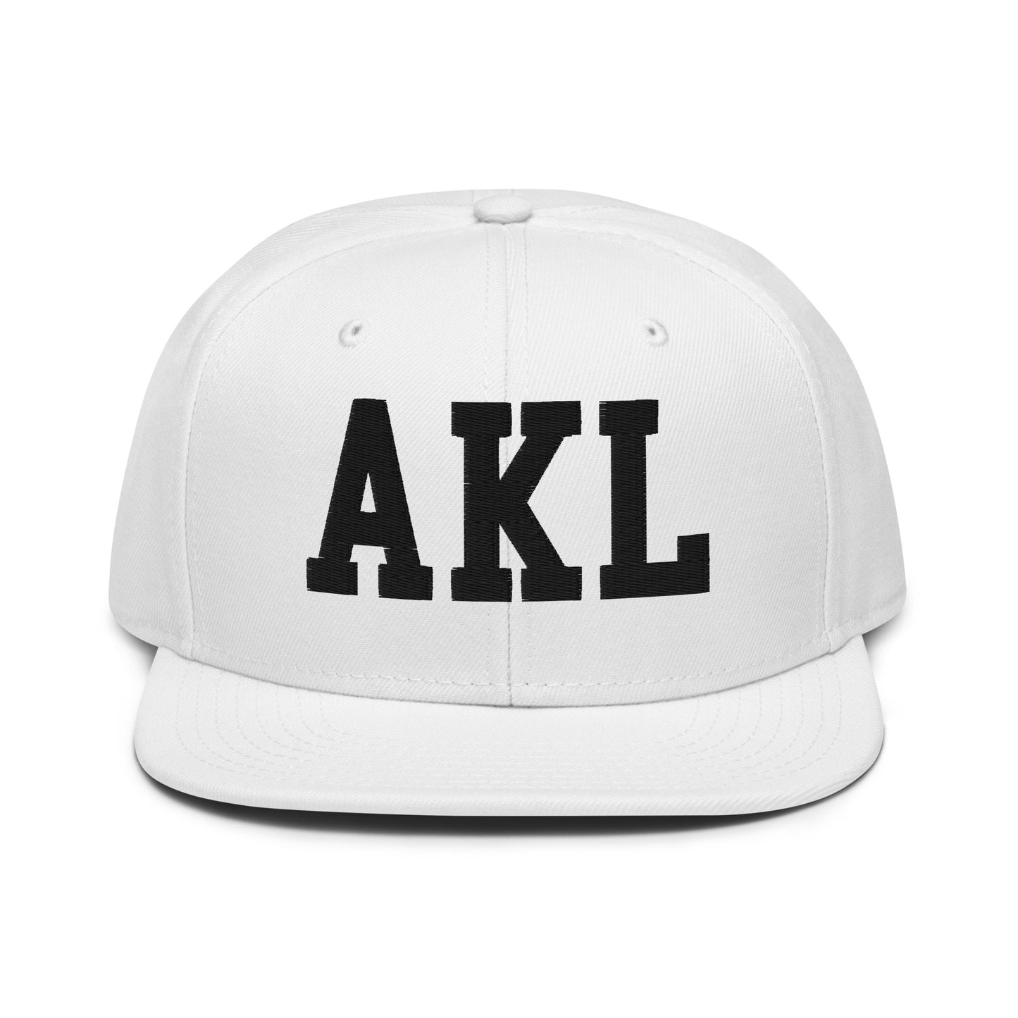 College-Style Wool-Blend Snapback Hat • Black • AKL Auckland • YHM Designs - Image 26