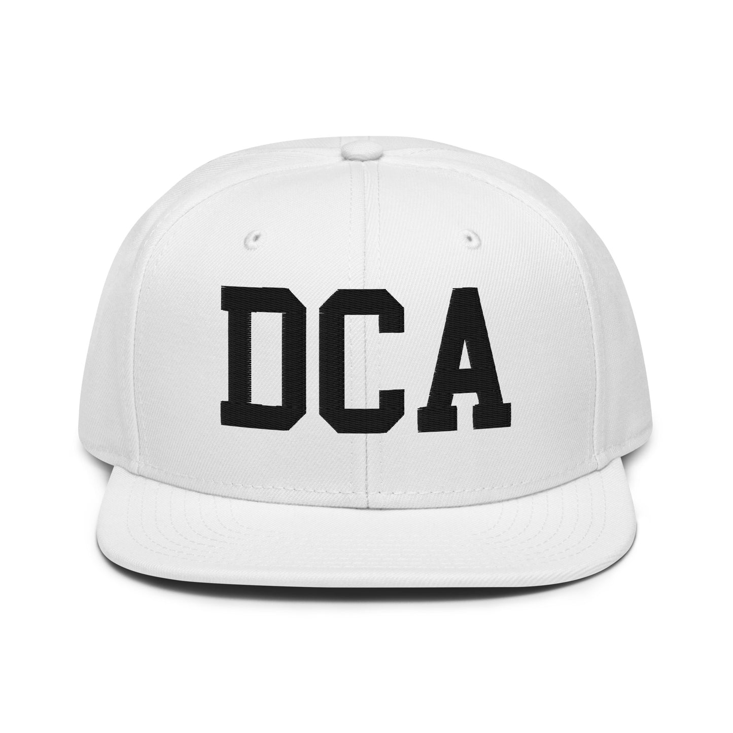 College-Style Wool-Blend Snapback Hat • Black • DCA Washington • YHM Designs - Image 26