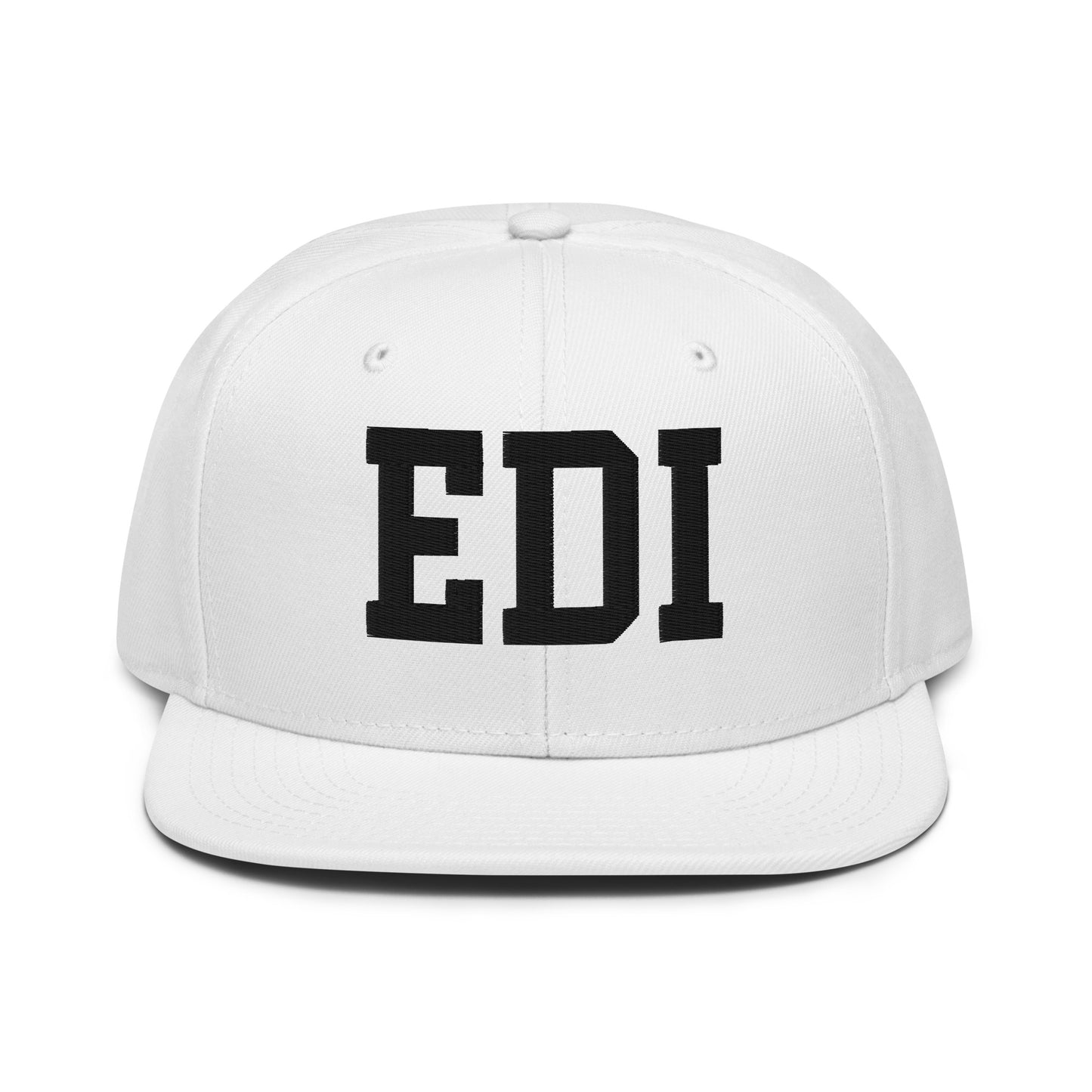 College-Style Wool-Blend Snapback Hat • Black • EDI Edinburgh • YHM Designs - Image 26