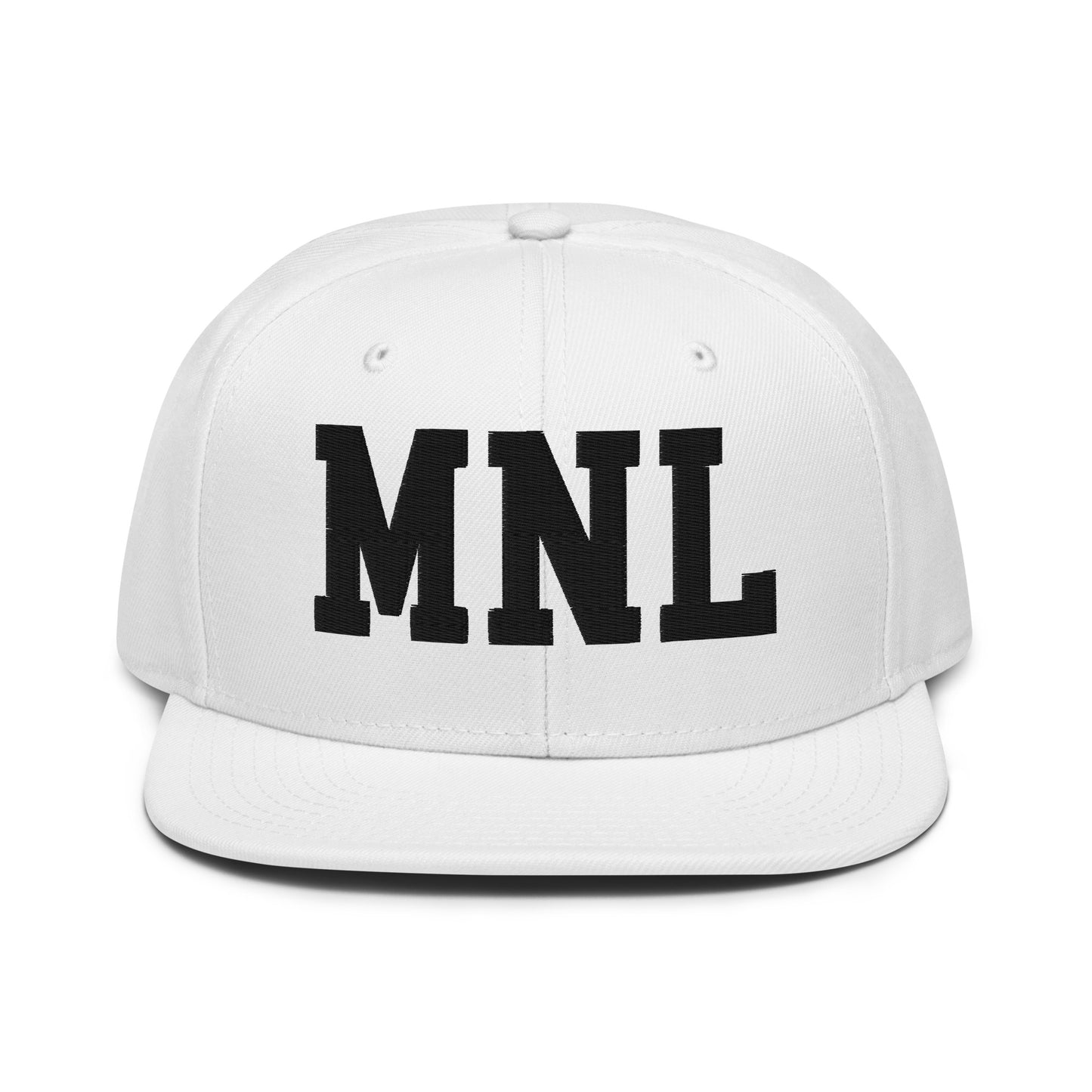 College-Style Wool-Blend Snapback Hat • Black • MNL Manila • YHM Designs - Image 26