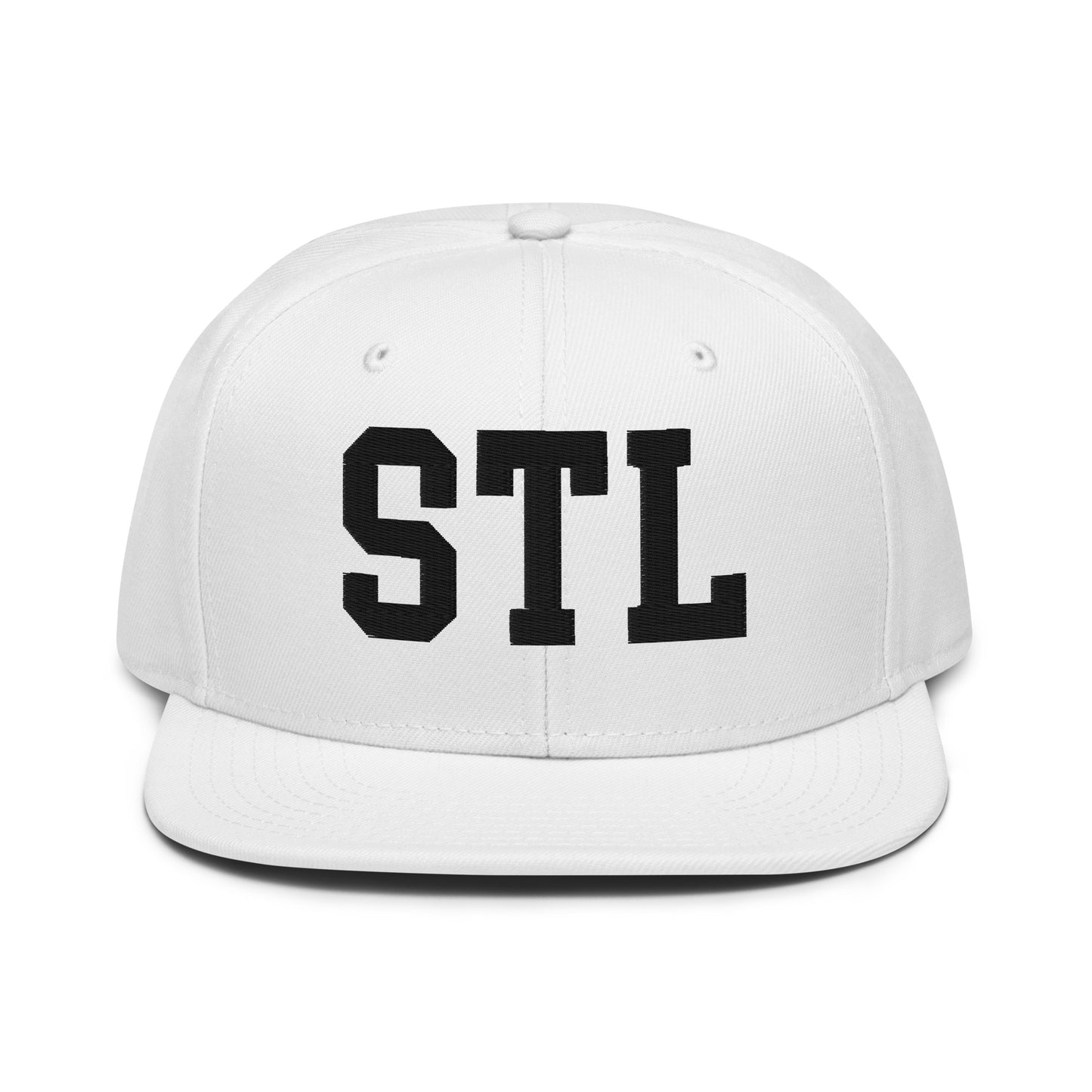College-Style Wool-Blend Snapback Hat • Black • STL St. Louis • YHM Designs - Image 26
