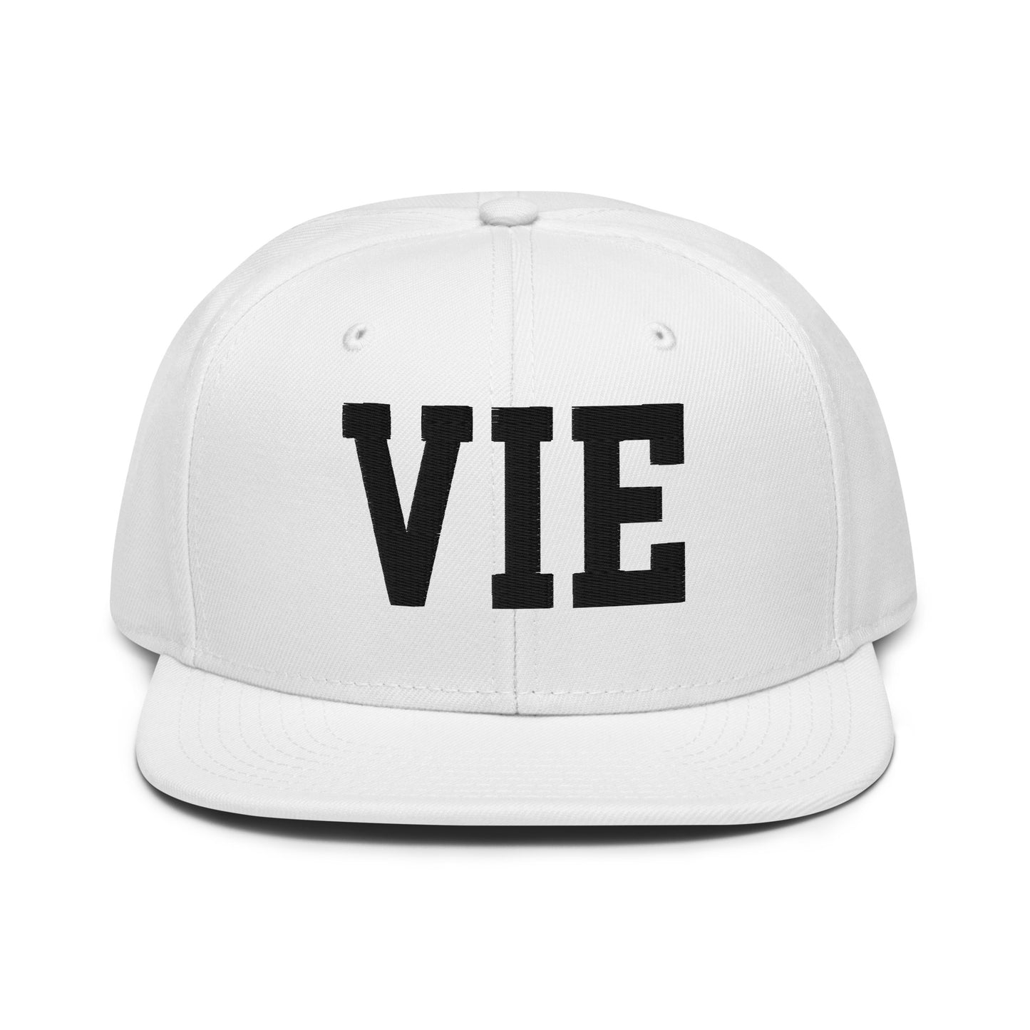 College-Style Wool-Blend Snapback Hat • Black • VIE Vienna • YHM Designs - Image 26