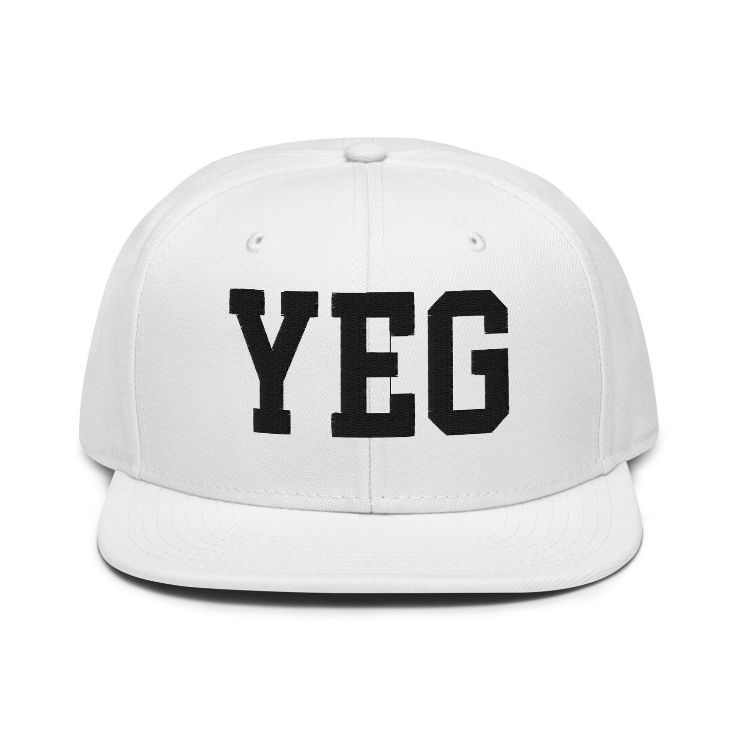 College-Style Wool-Blend Snapback Hat • Black • YEG Edmonton • YHM Designs - Image 26
