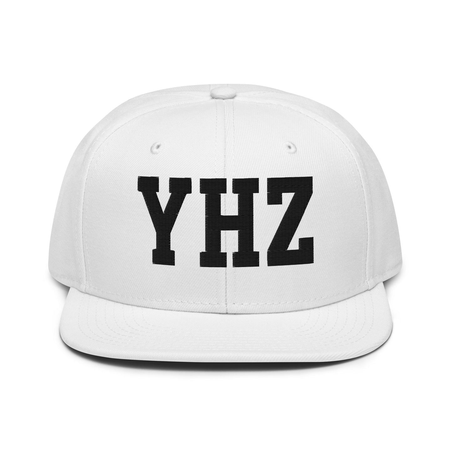 College-Style Wool-Blend Snapback Hat • Black • YHZ Halifax • YHM Designs - Image 26