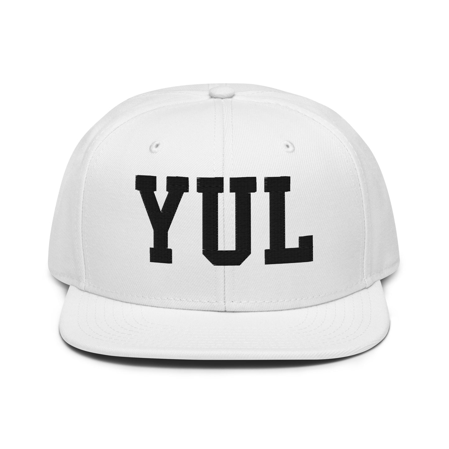 College-Style Wool-Blend Snapback Hat • Black • YUL Montreal • YHM Designs - Image 26