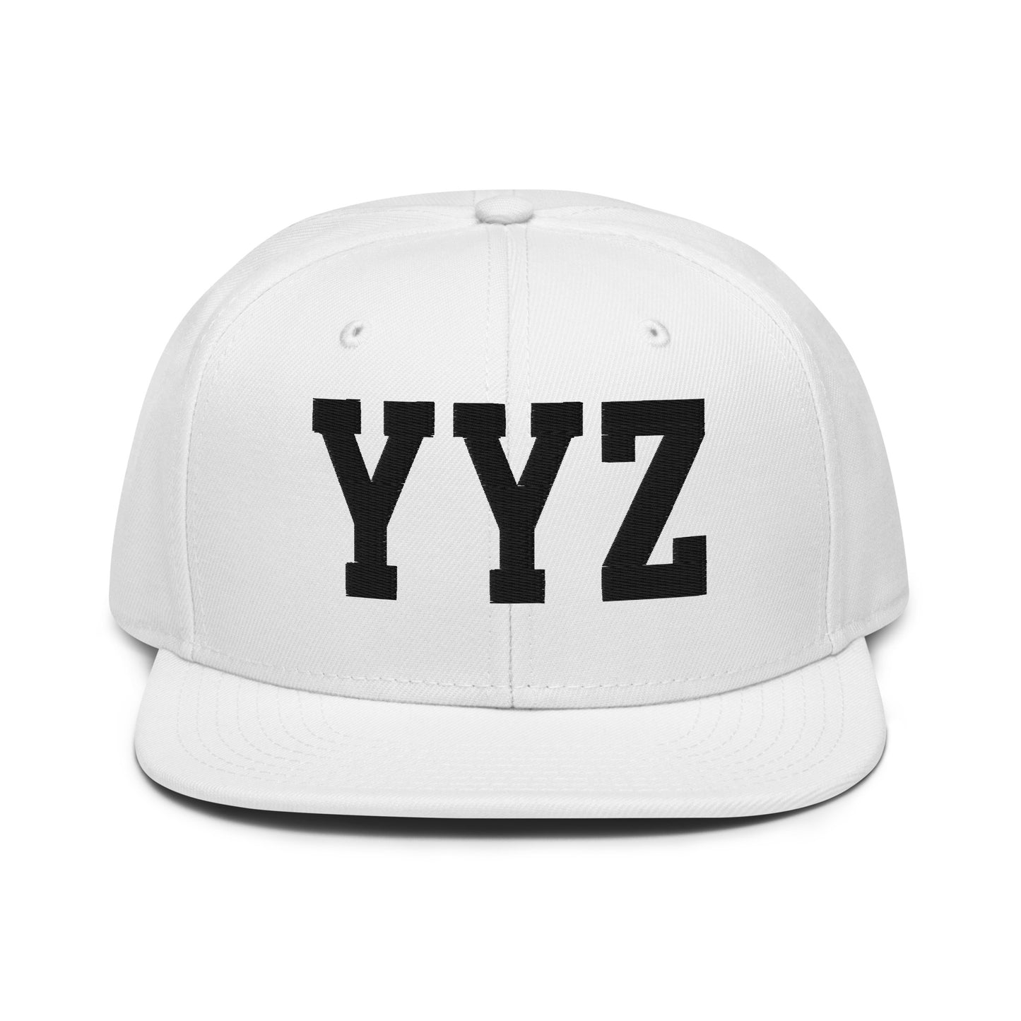 College-Style Wool-Blend Snapback Hat • Black • YYZ Toronto • YHM Designs - Image 26