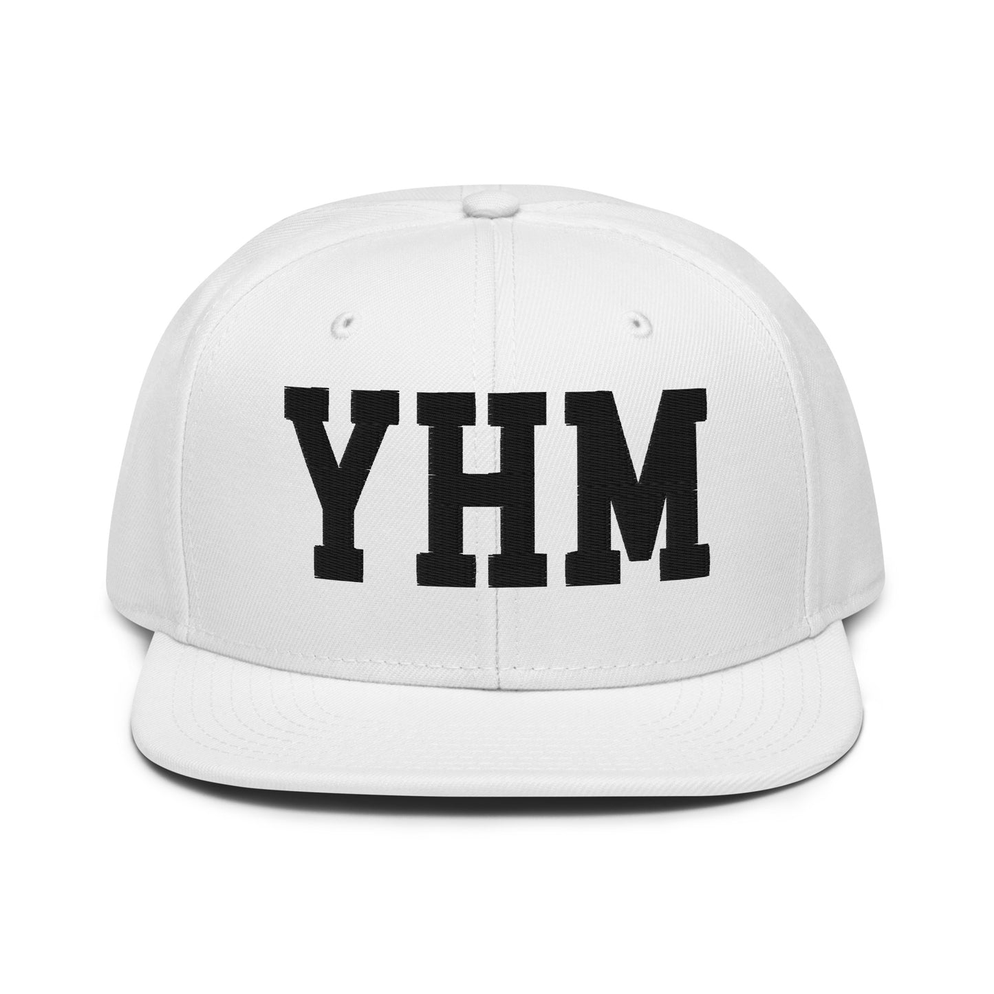 College-Style Wool-Blend Snapback Hat • Black • YHM Hamilton • YHM Designs - Image 26